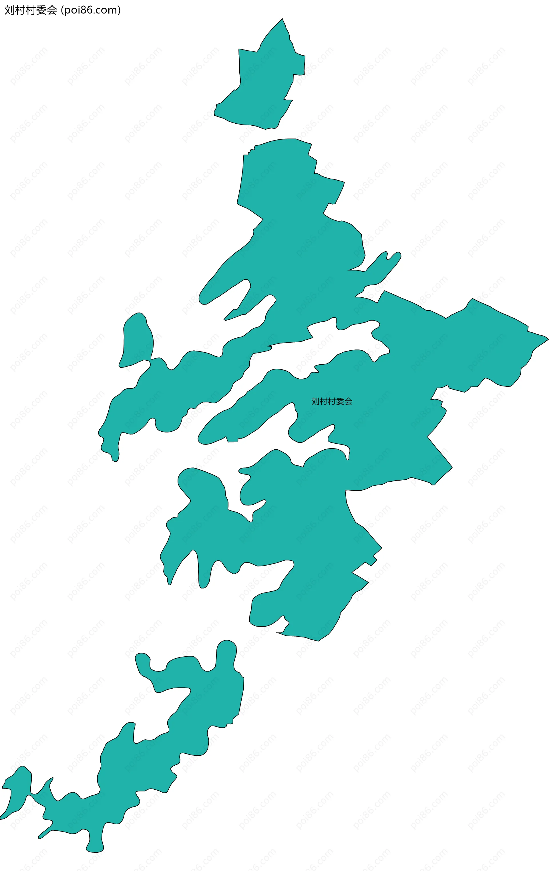 刘村村委会边界地图