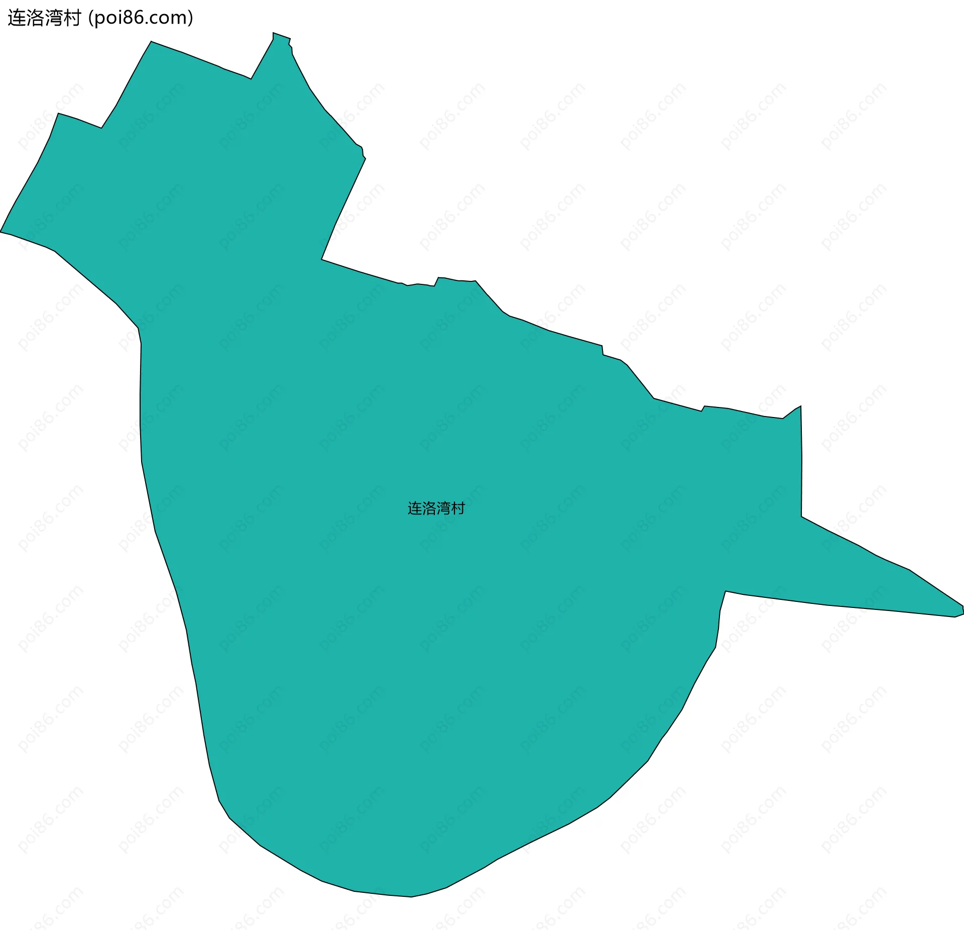 连洛湾村边界地图