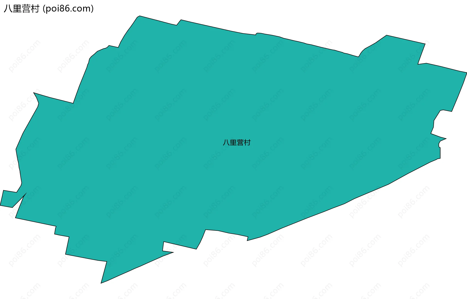 八里营村边界地图