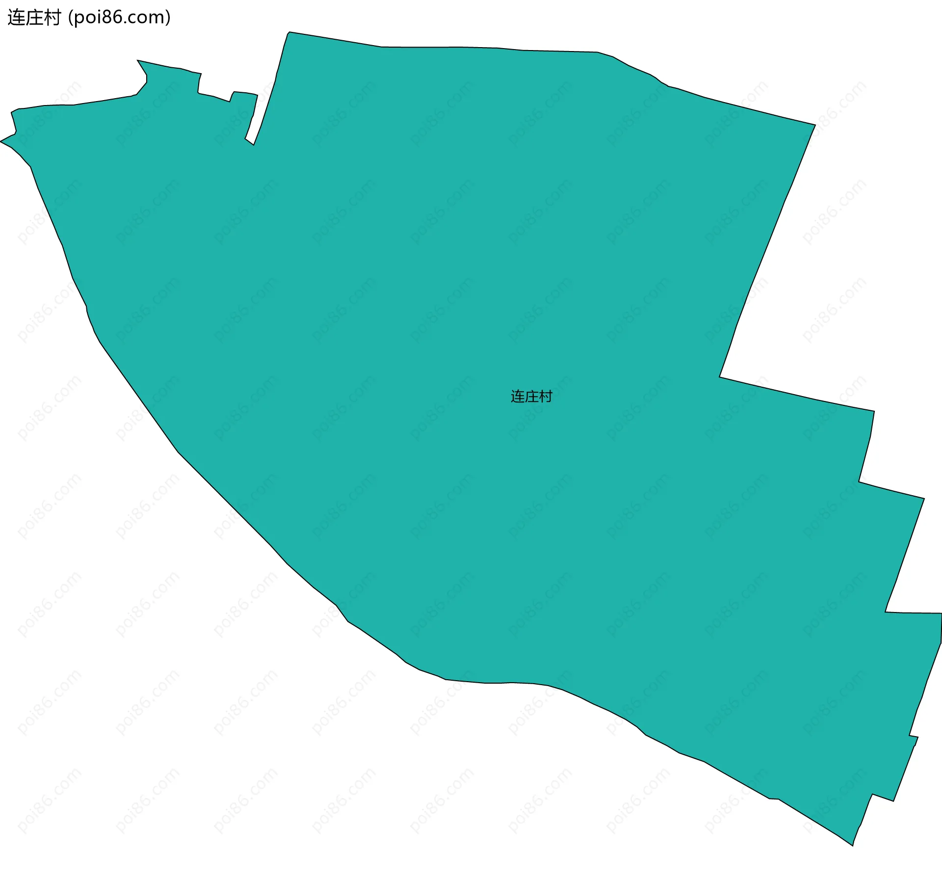 连庄村边界地图