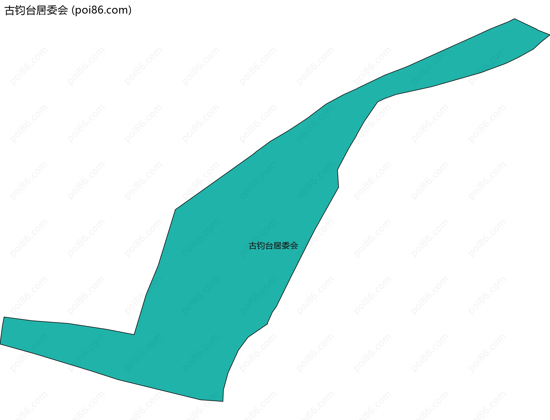 古钧台居委会边界地图