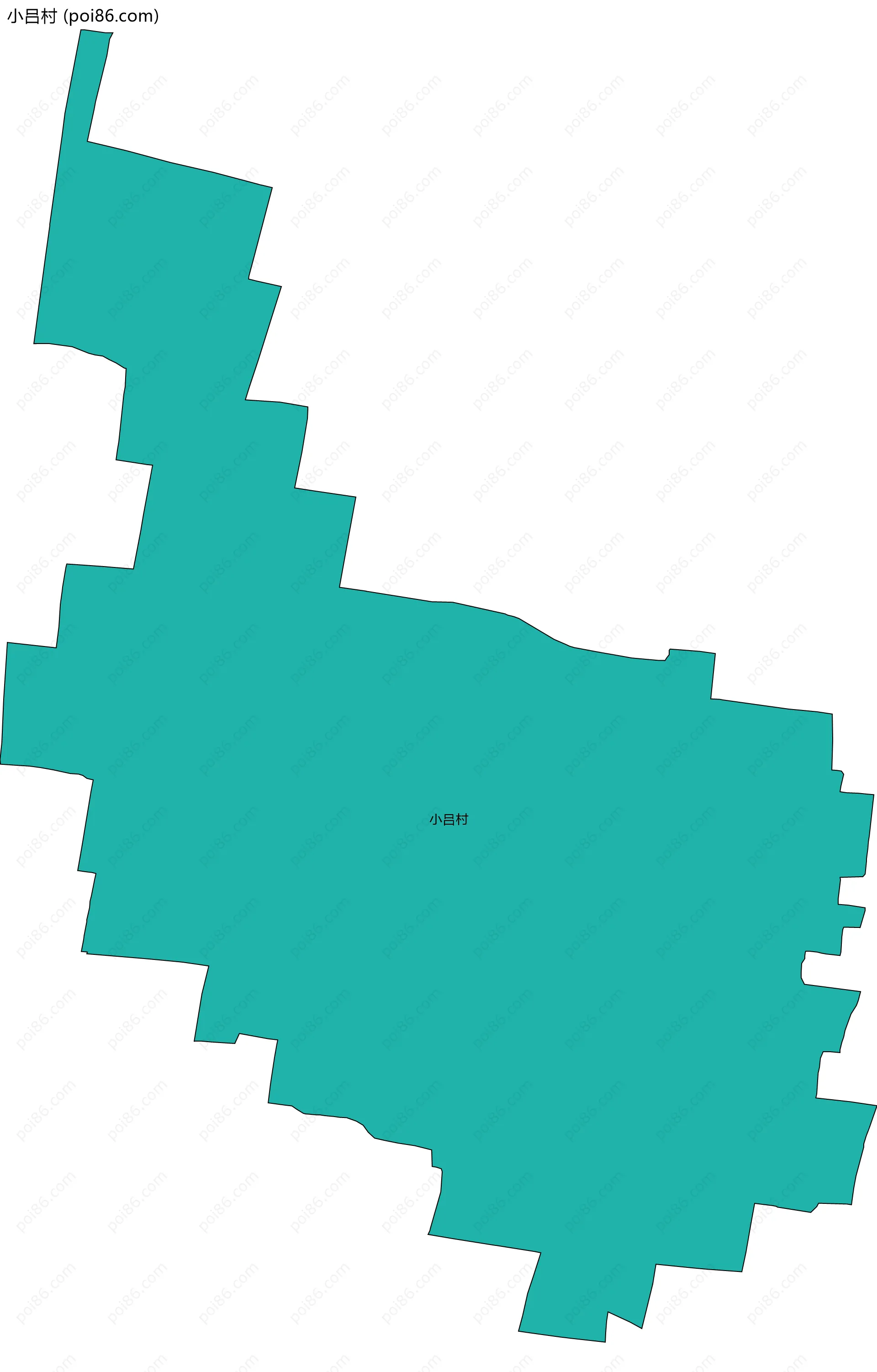 小吕村边界地图