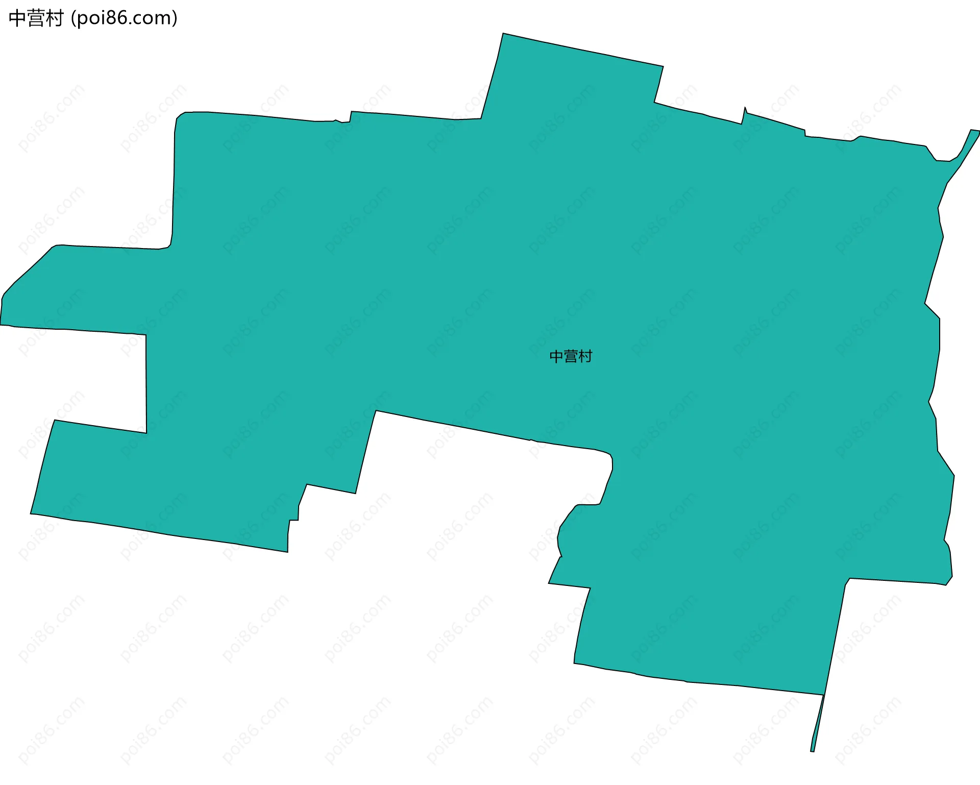 中营村边界地图