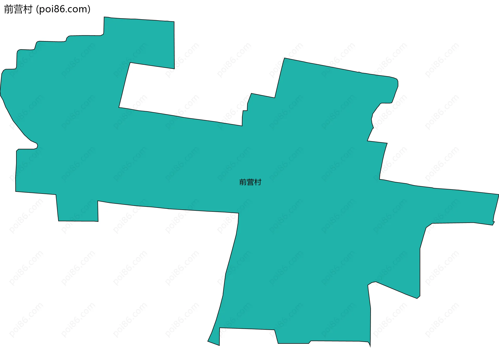 前营村边界地图