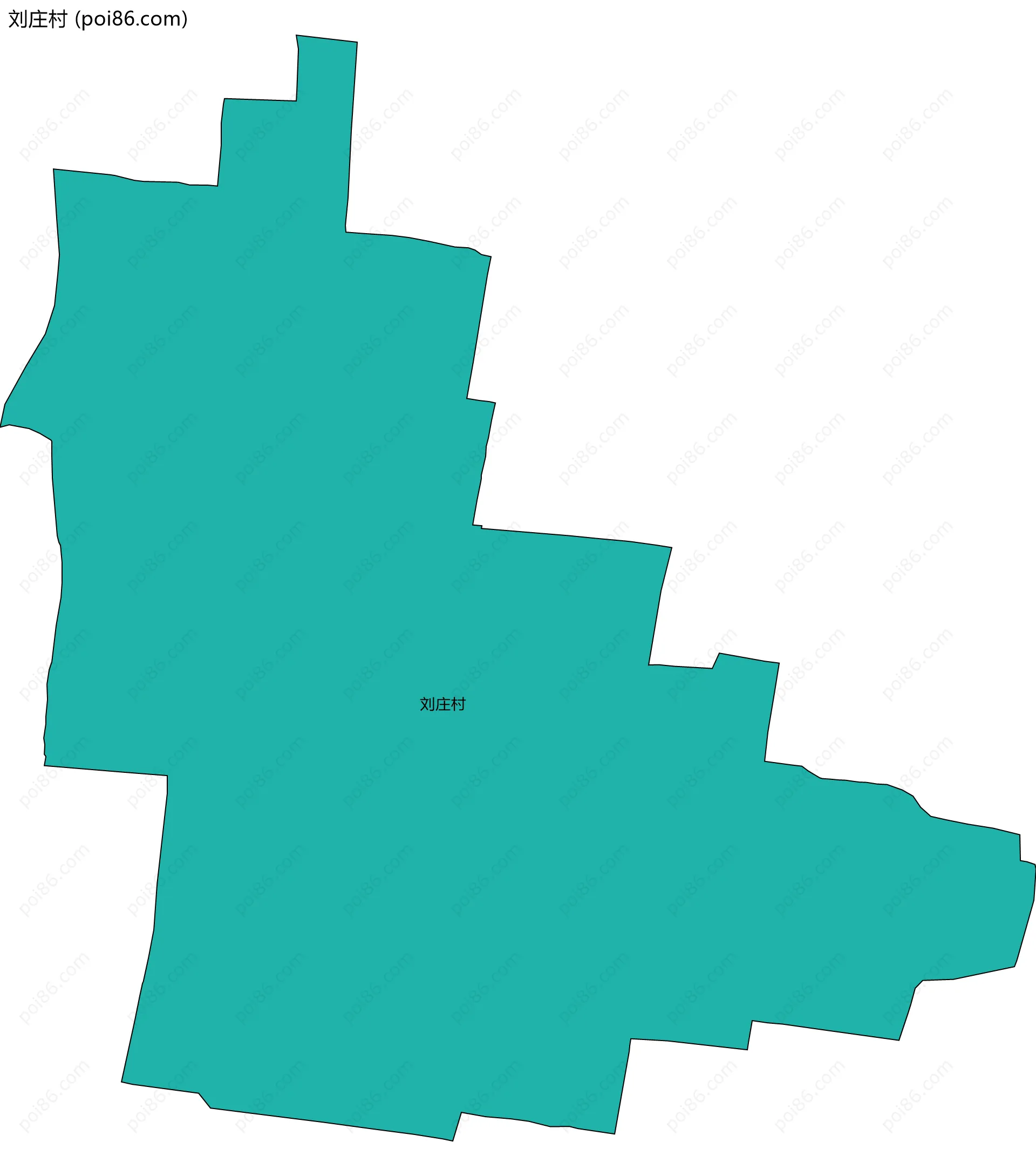 刘庄村边界地图