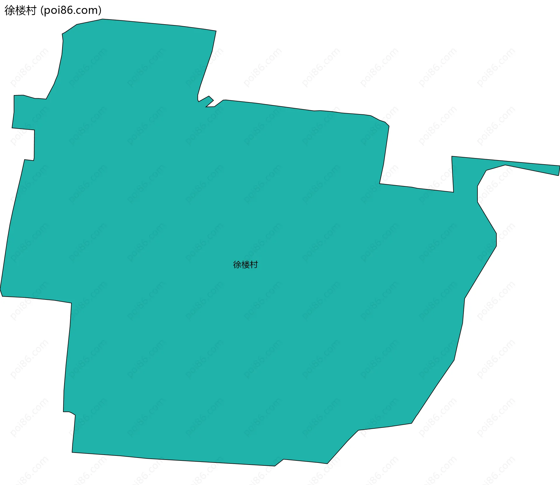 徐楼村边界地图