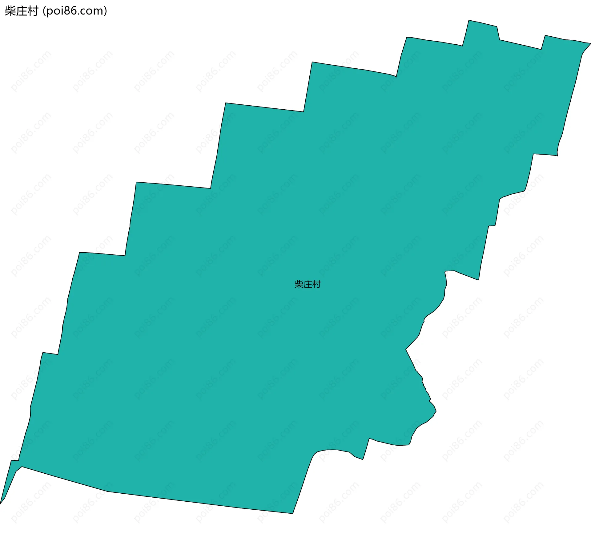 柴庄村边界地图