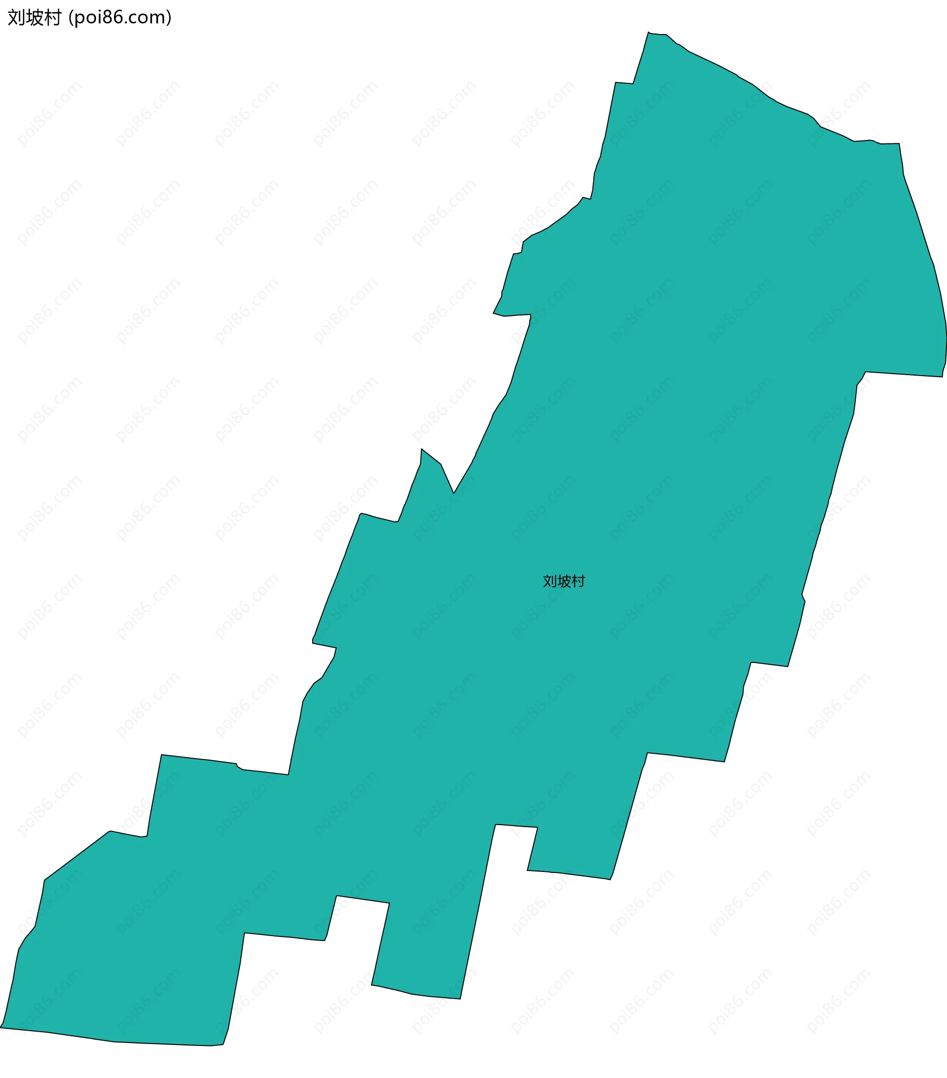 刘坡村边界地图