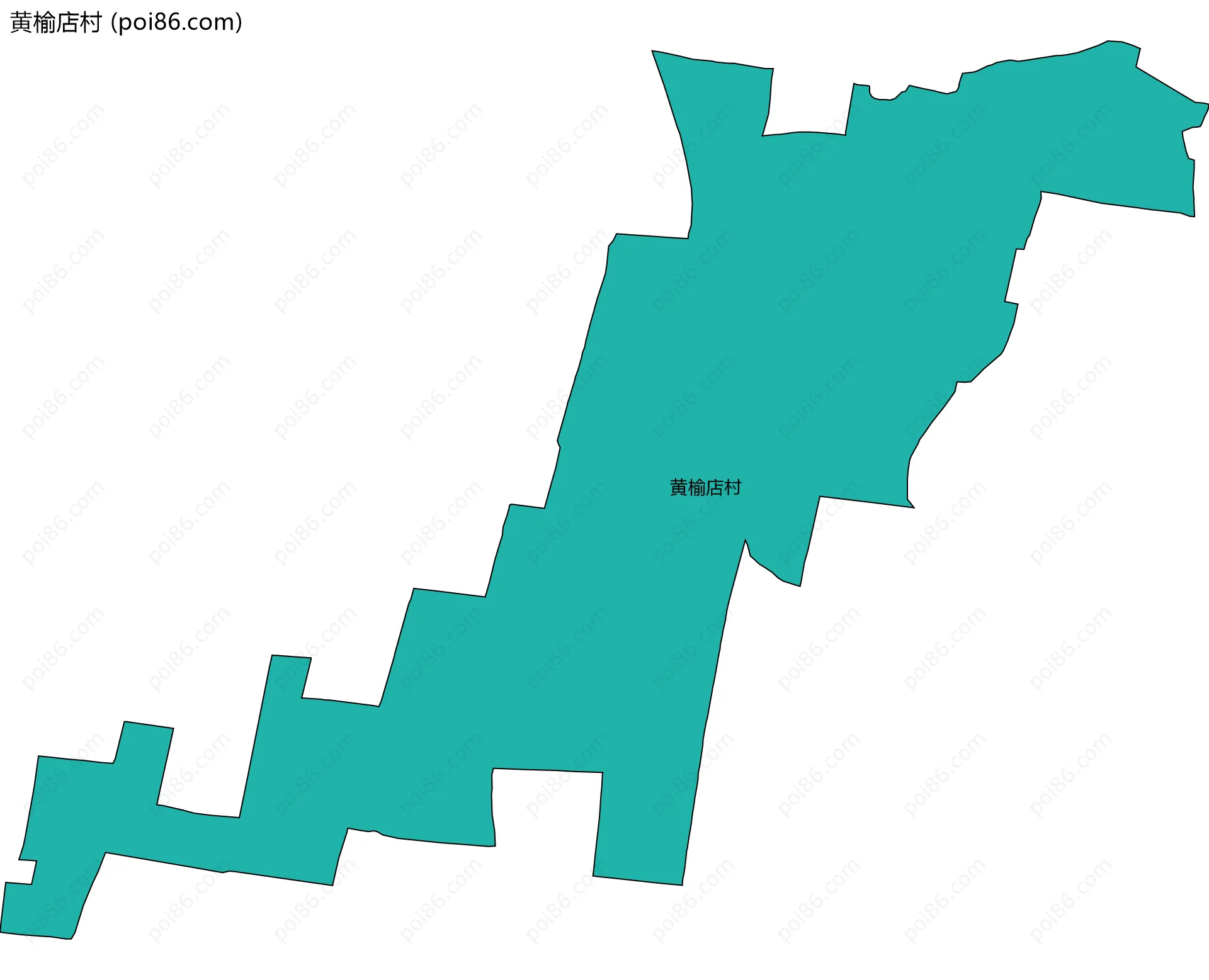 黄榆店村边界地图