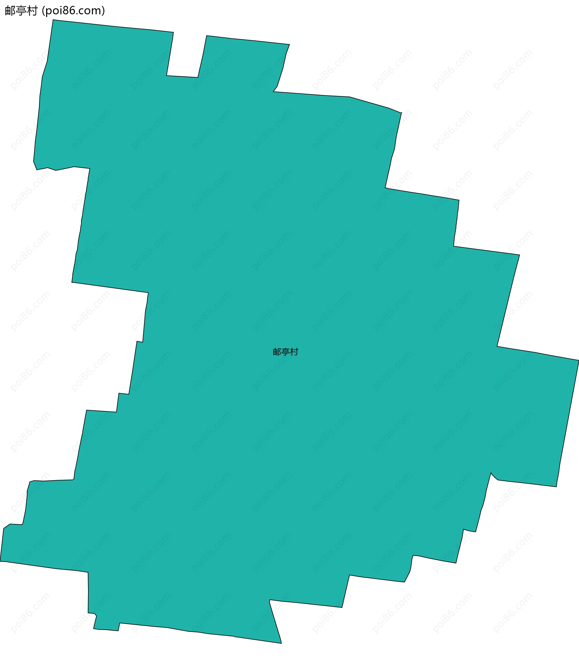 邮亭村边界地图