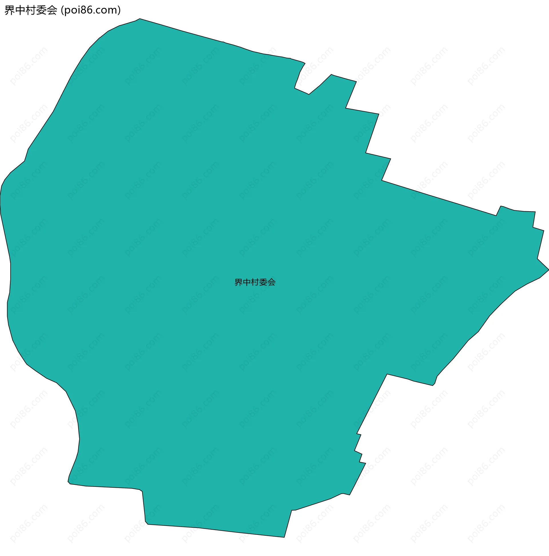 界中村委会边界地图