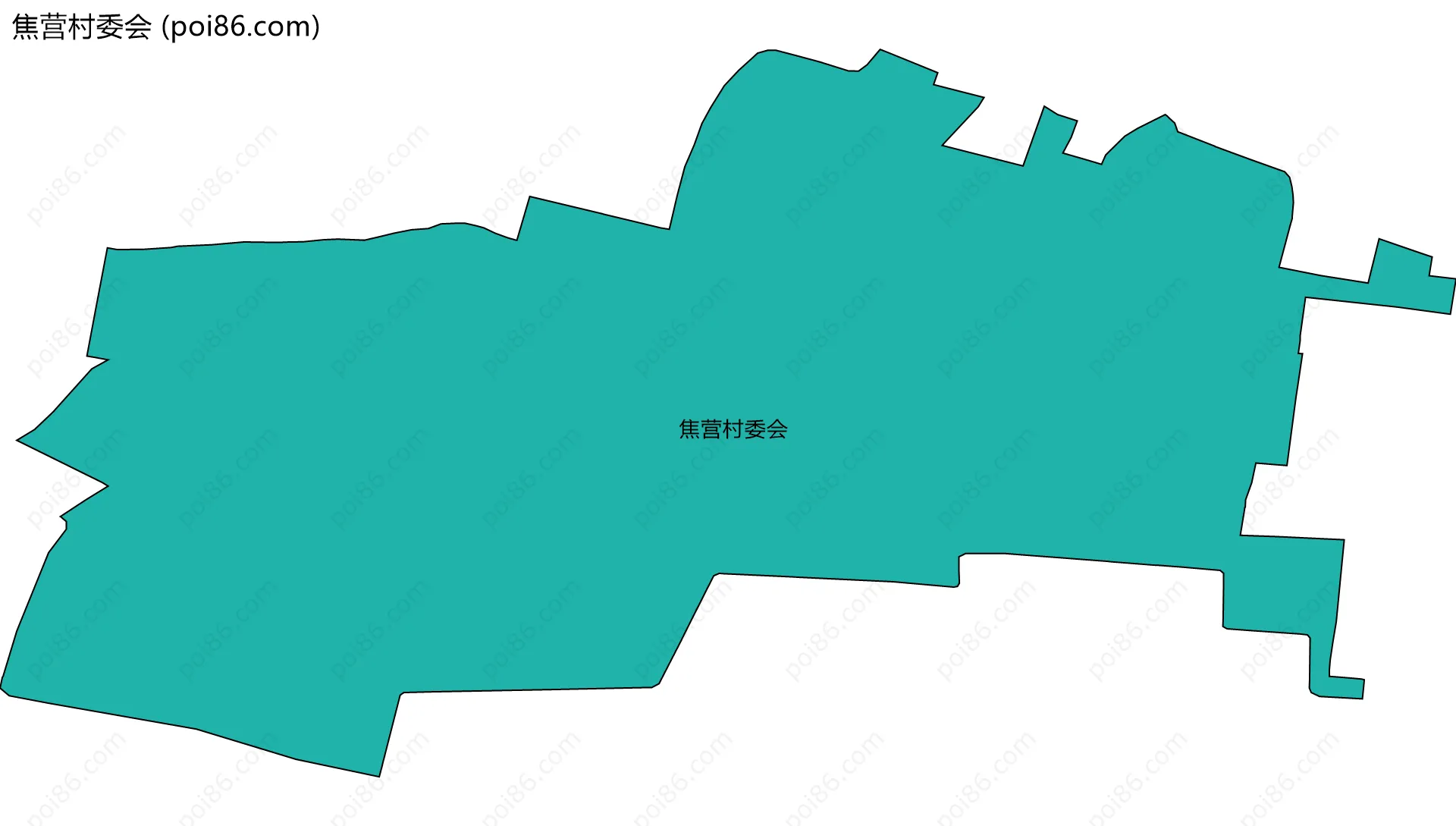 焦营村委会边界地图