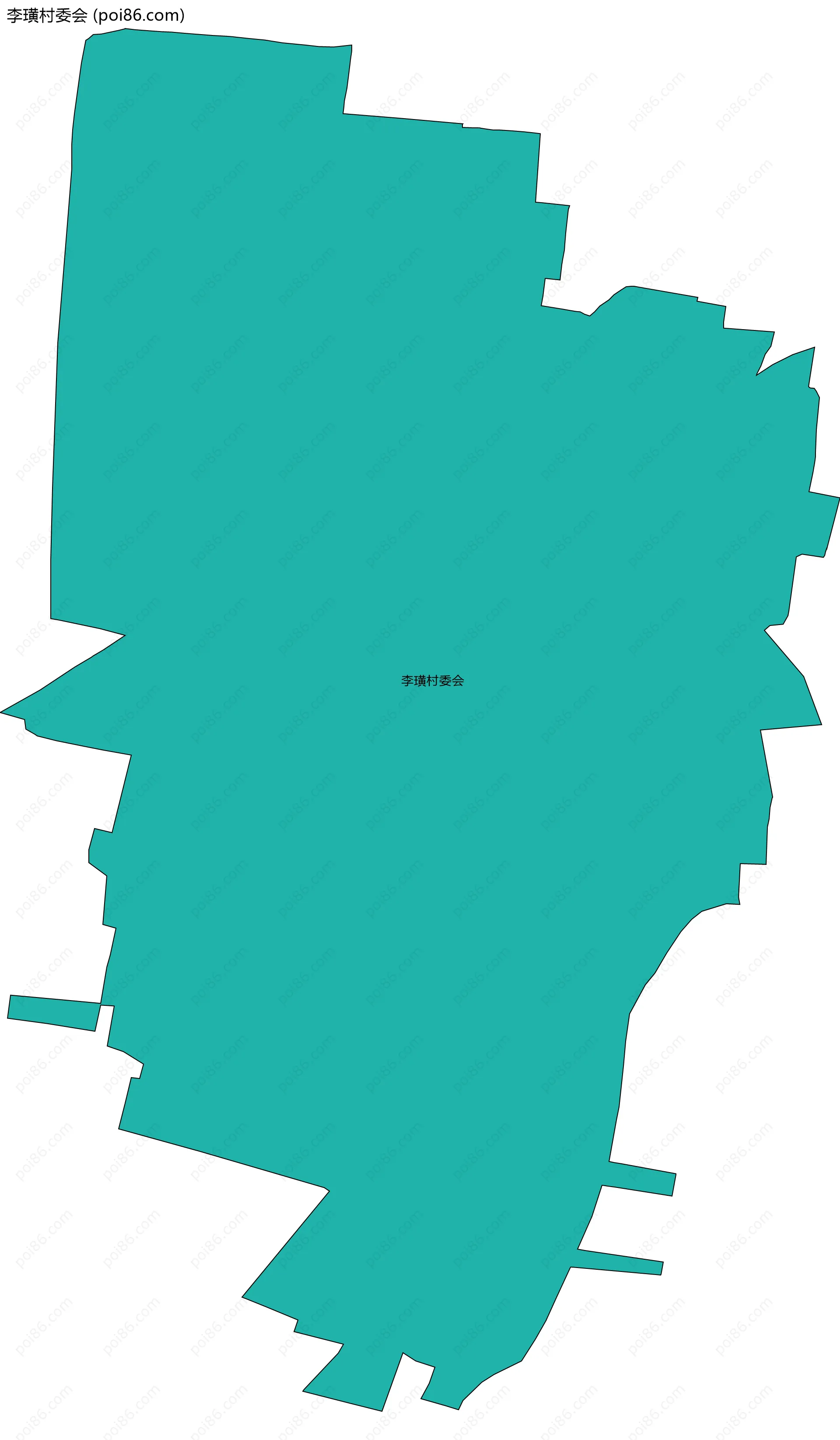 李璜村委会边界地图