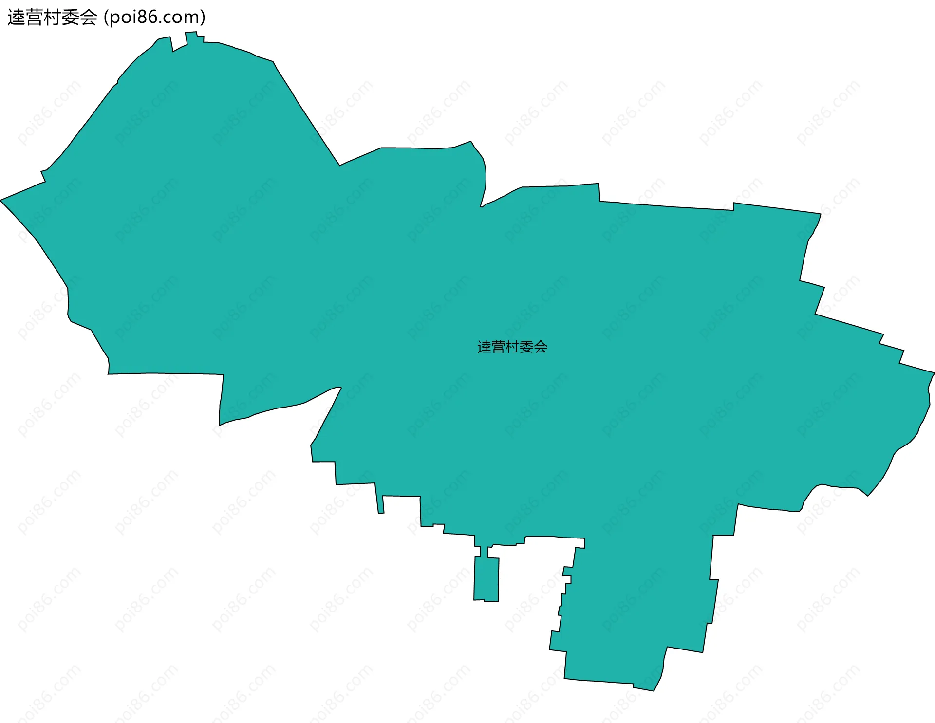 逵营村委会边界地图