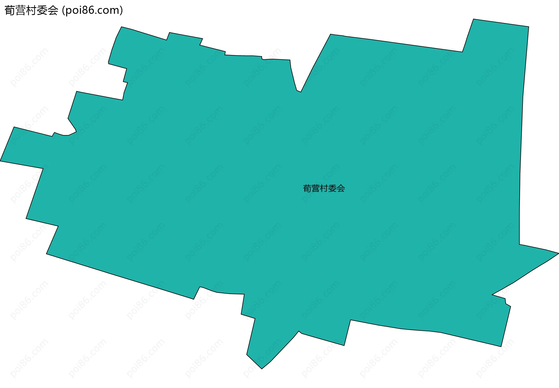 荀营村委会边界地图