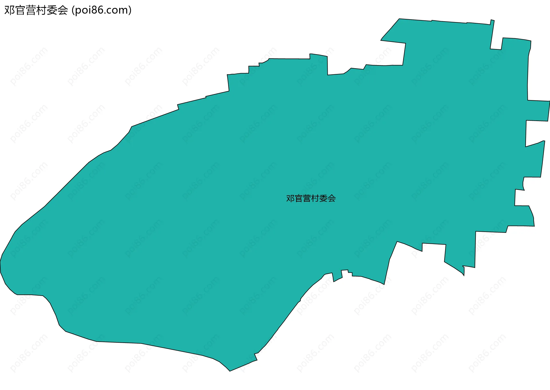 邓官营村委会边界地图