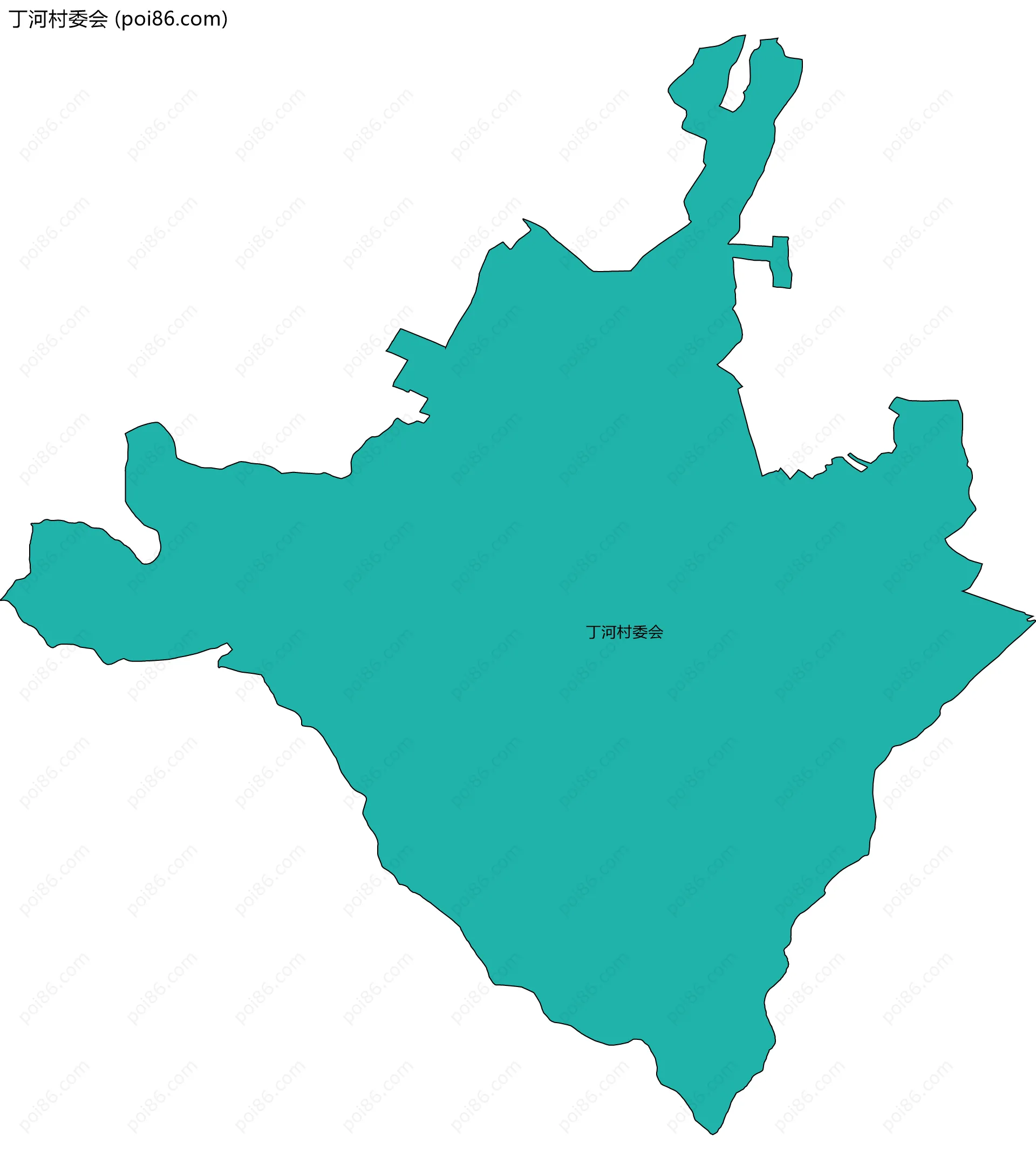 丁河村委会边界地图