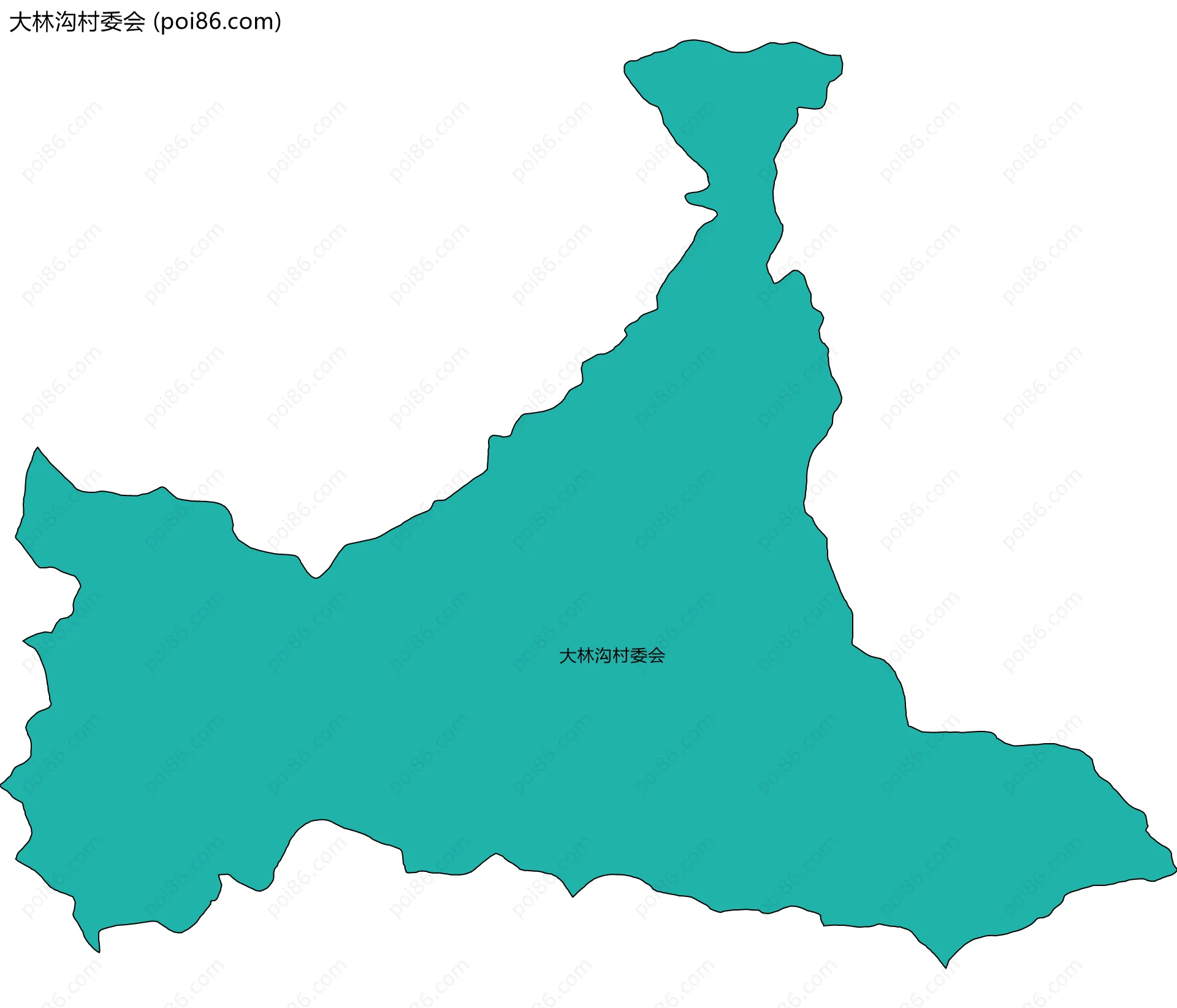大林沟村委会边界地图