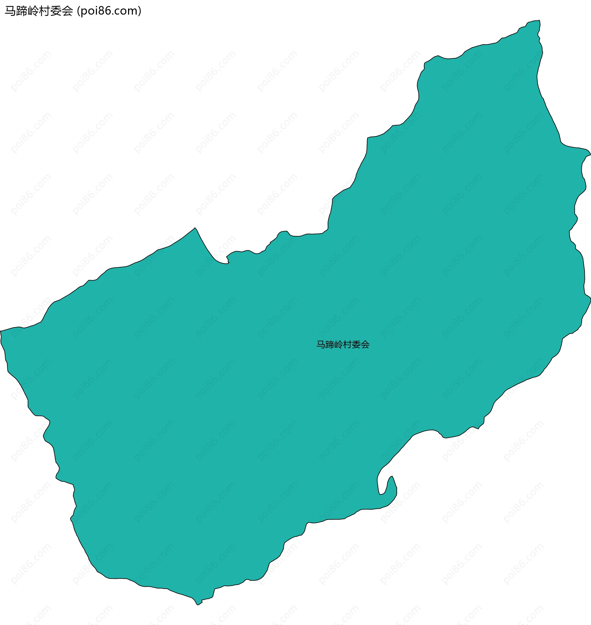马蹄岭村委会边界地图