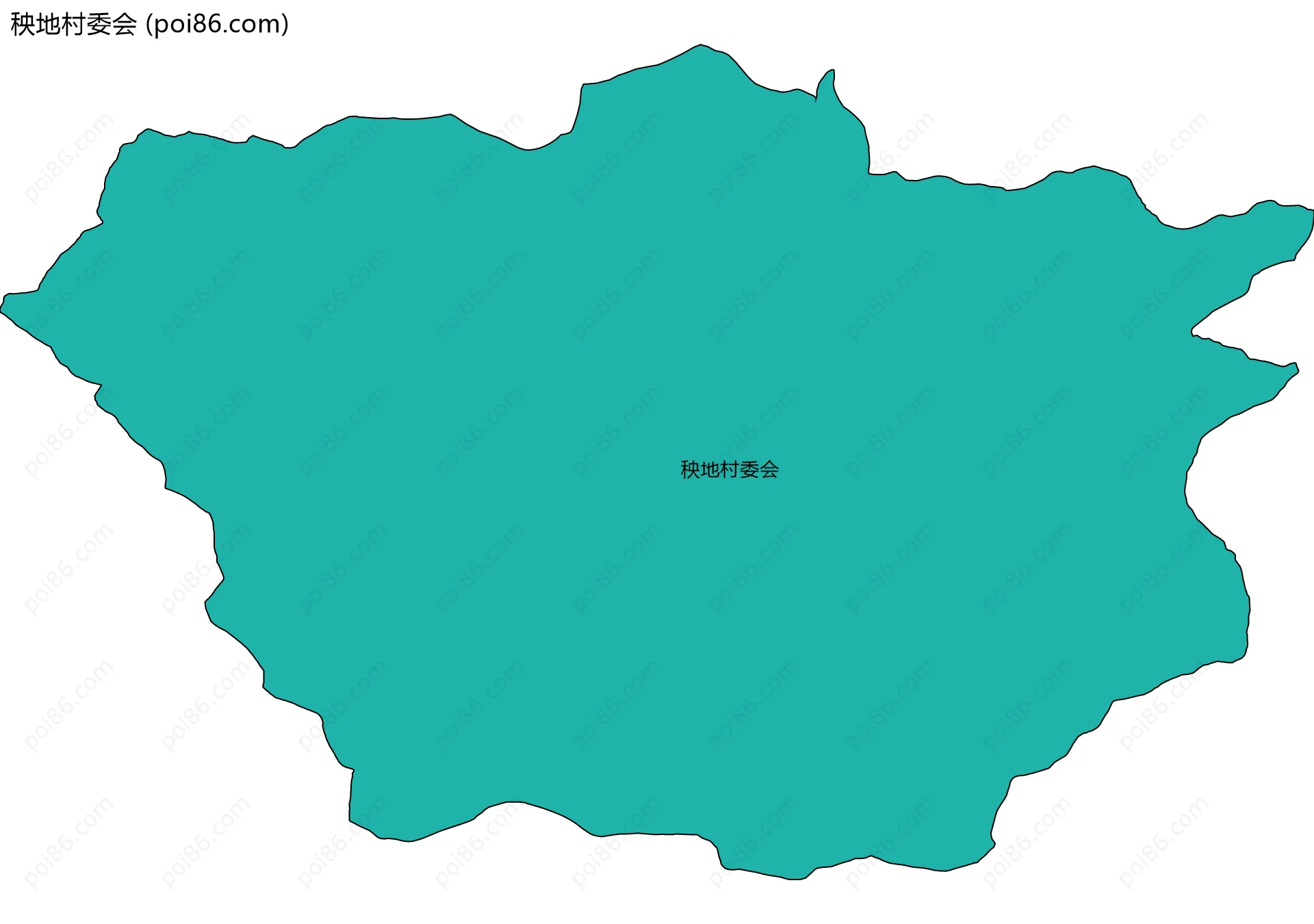秧地村委会边界地图
