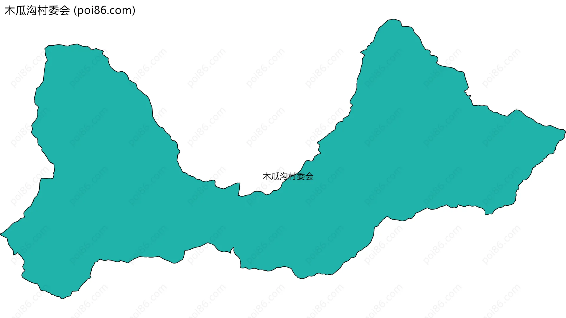 木瓜沟村委会边界地图