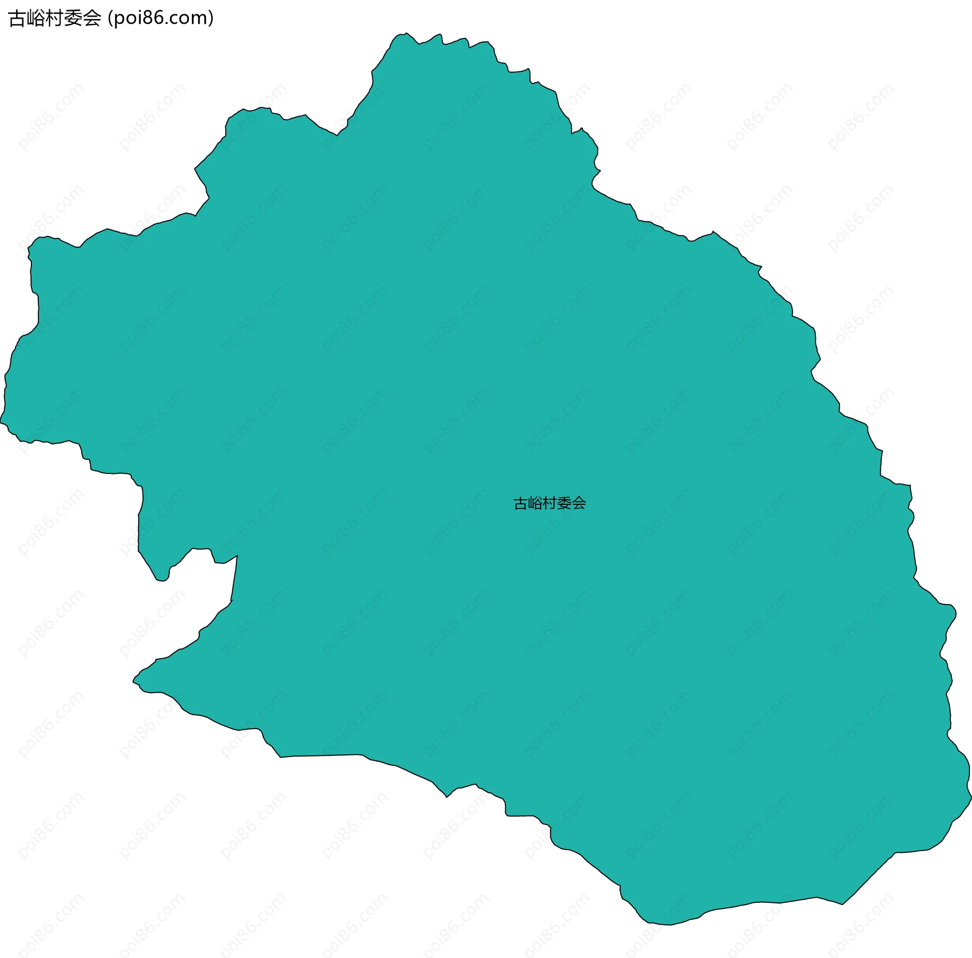 古峪村委会边界地图