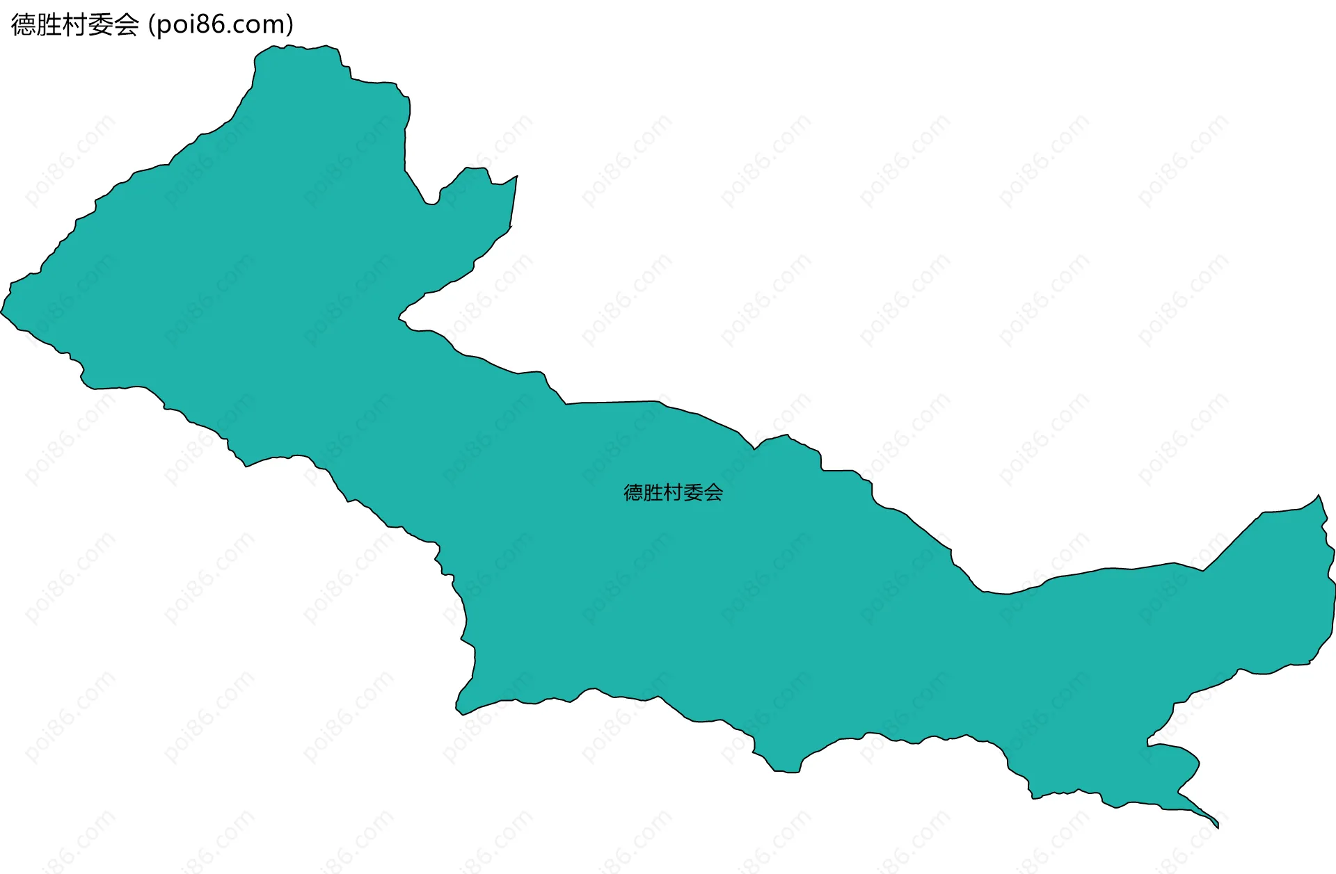 德胜村委会边界地图