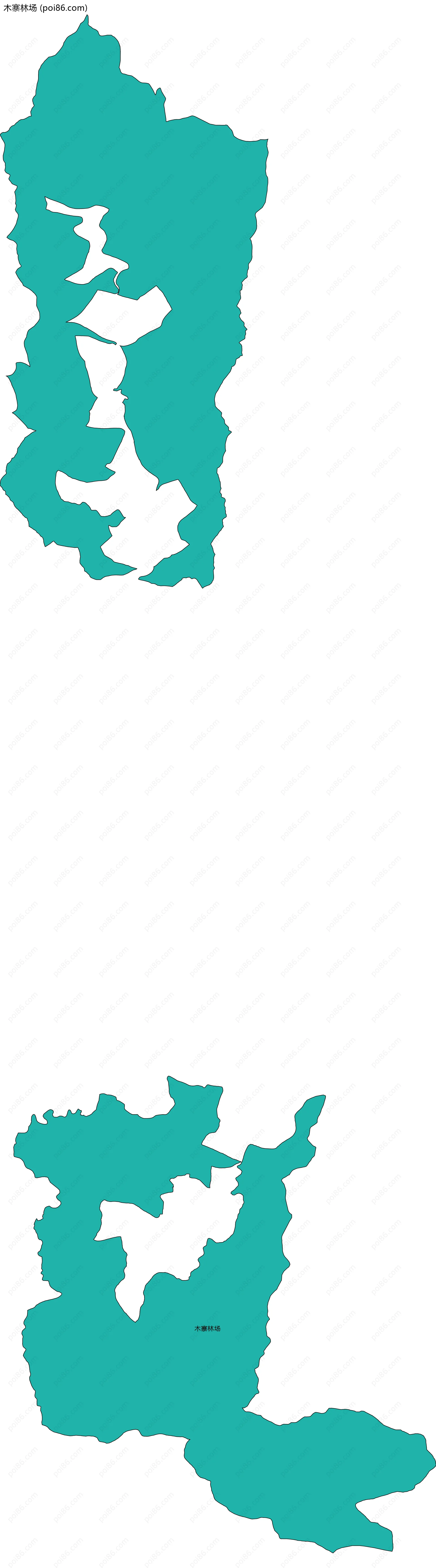 木寨林场边界地图