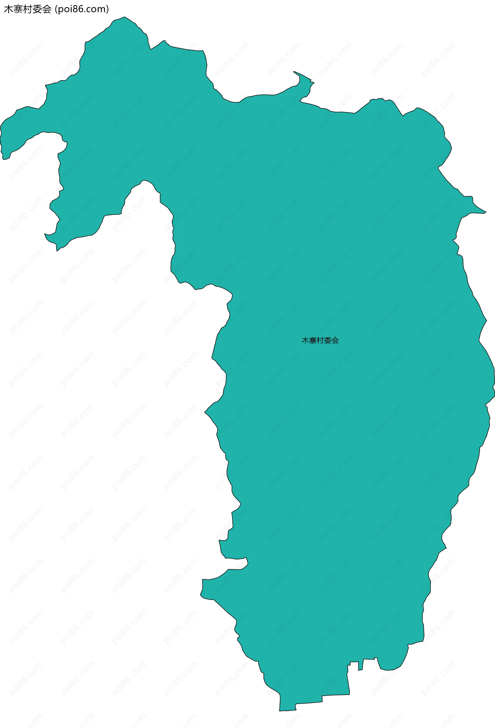 木寨村委会边界地图