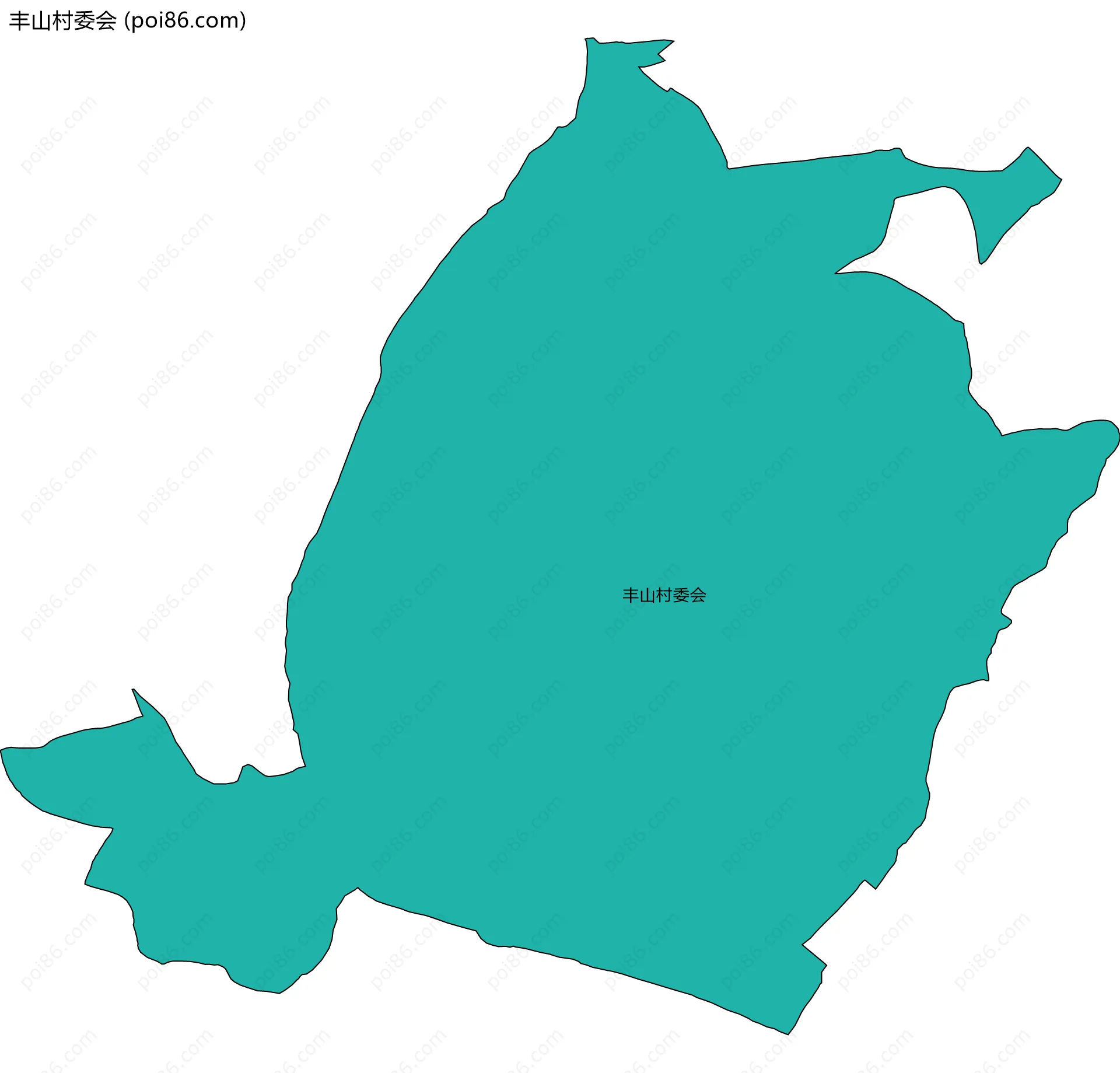 丰山村委会边界地图