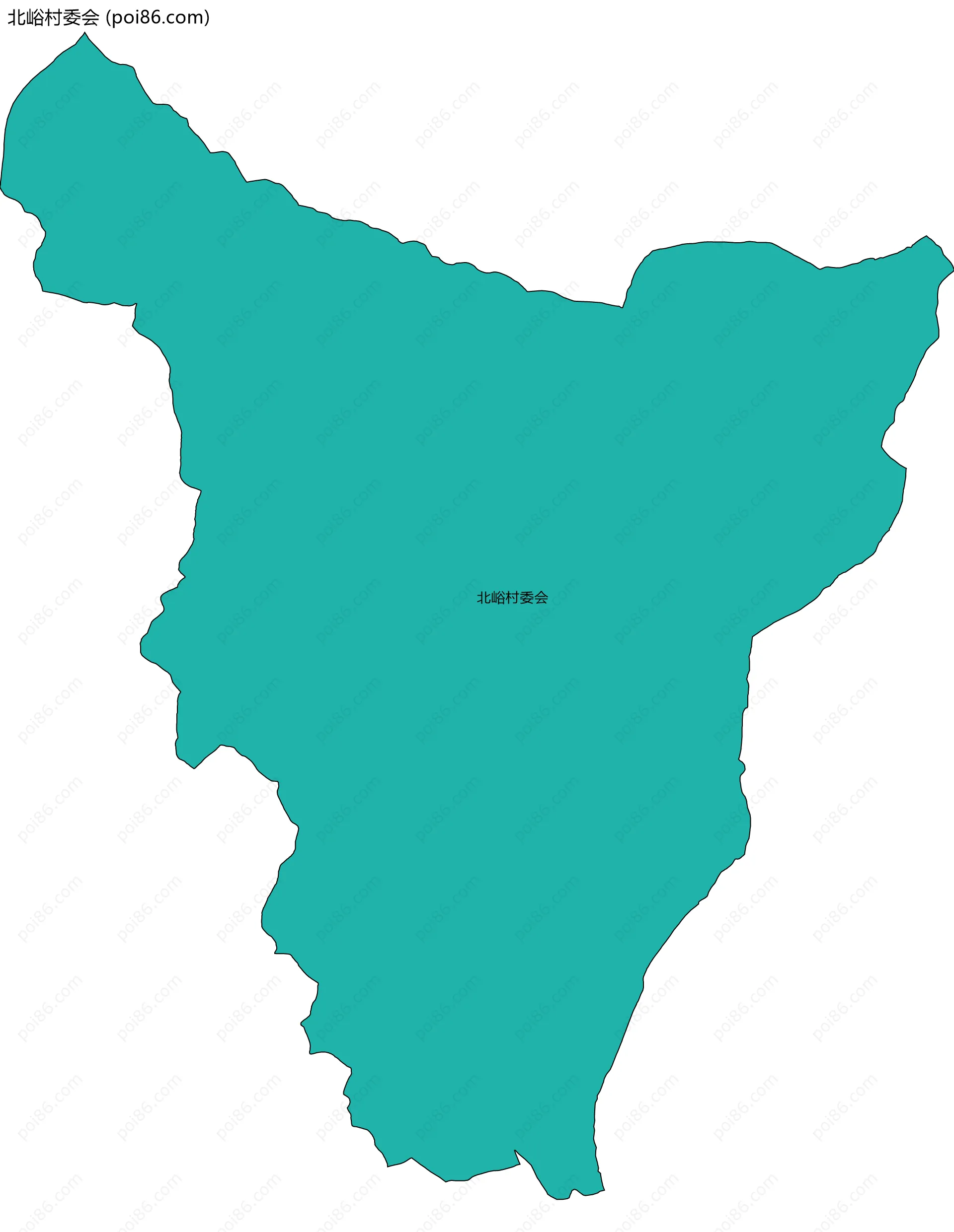 北峪村委会边界地图