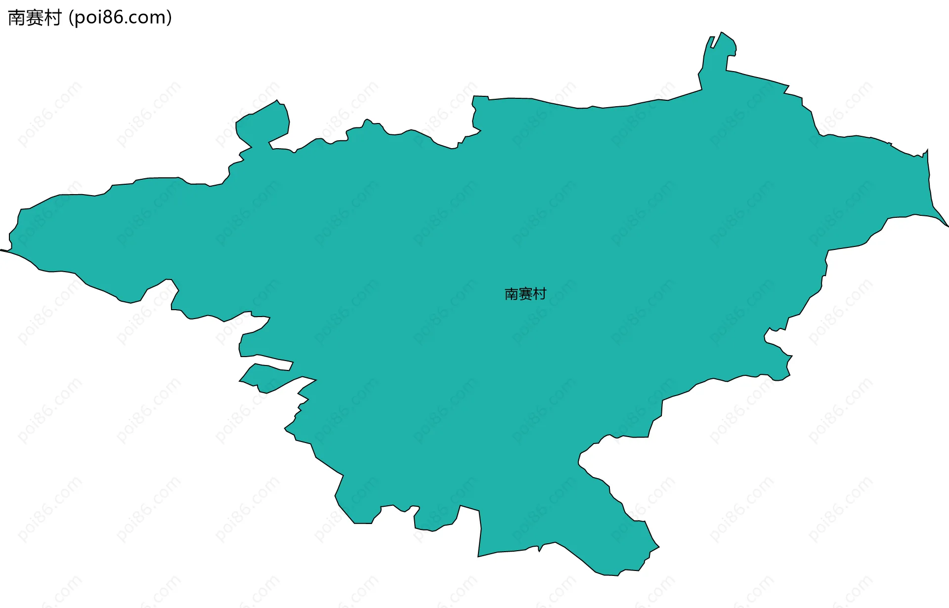 南赛村边界地图