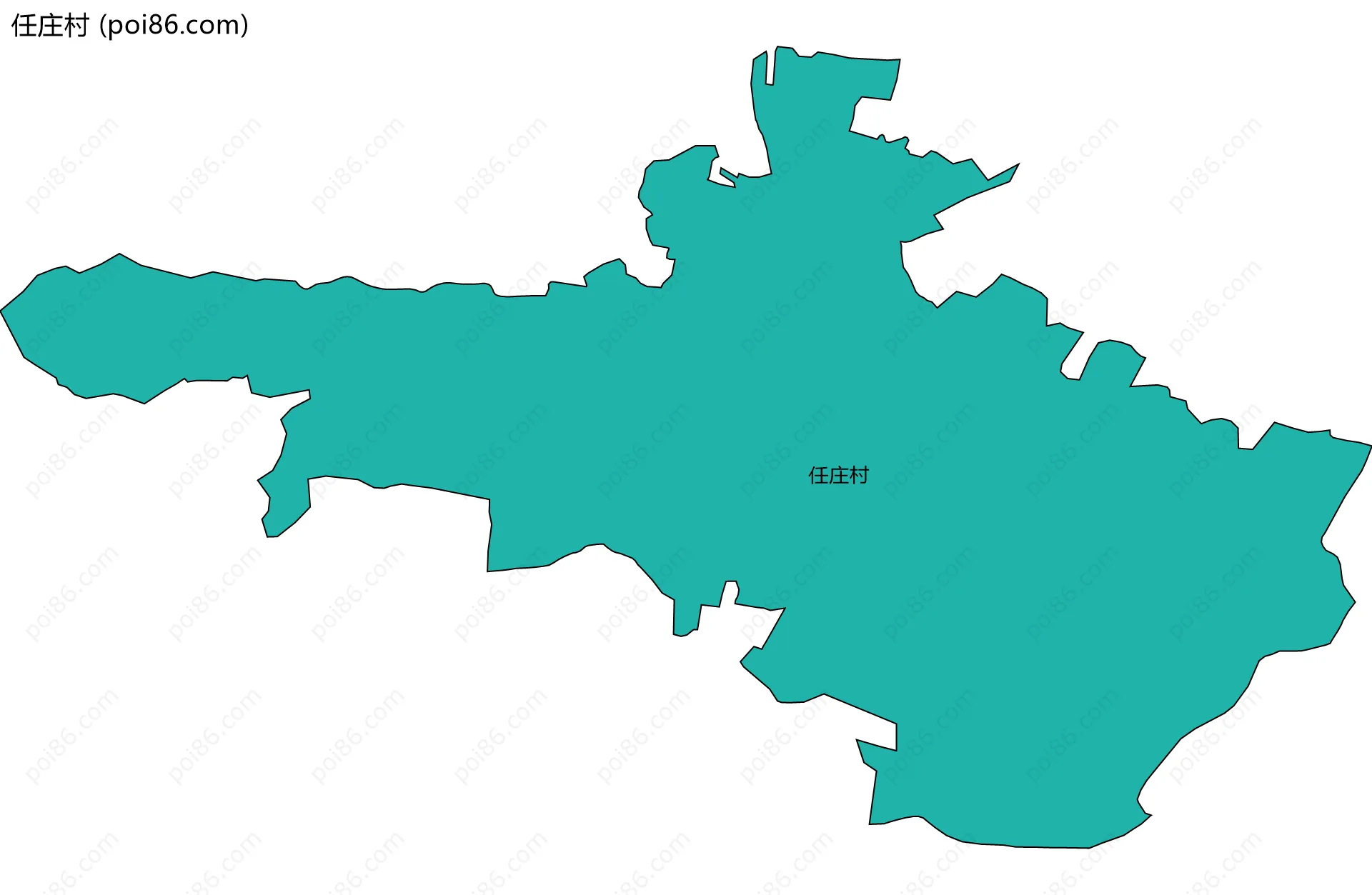 任庄村边界地图
