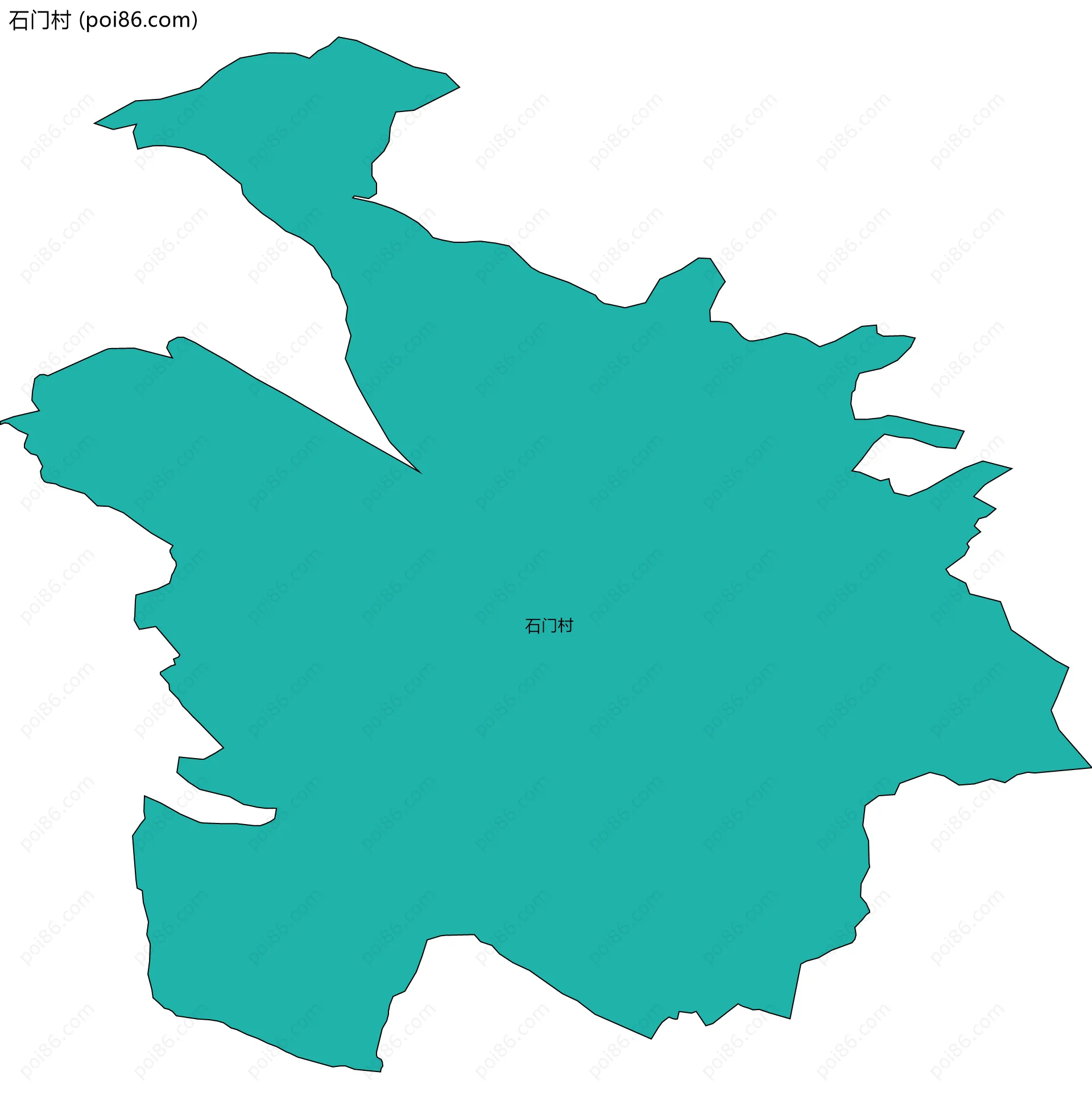 石门村边界地图