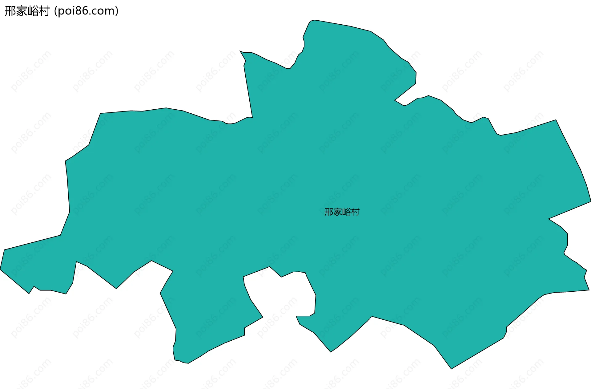 邢家峪村边界地图