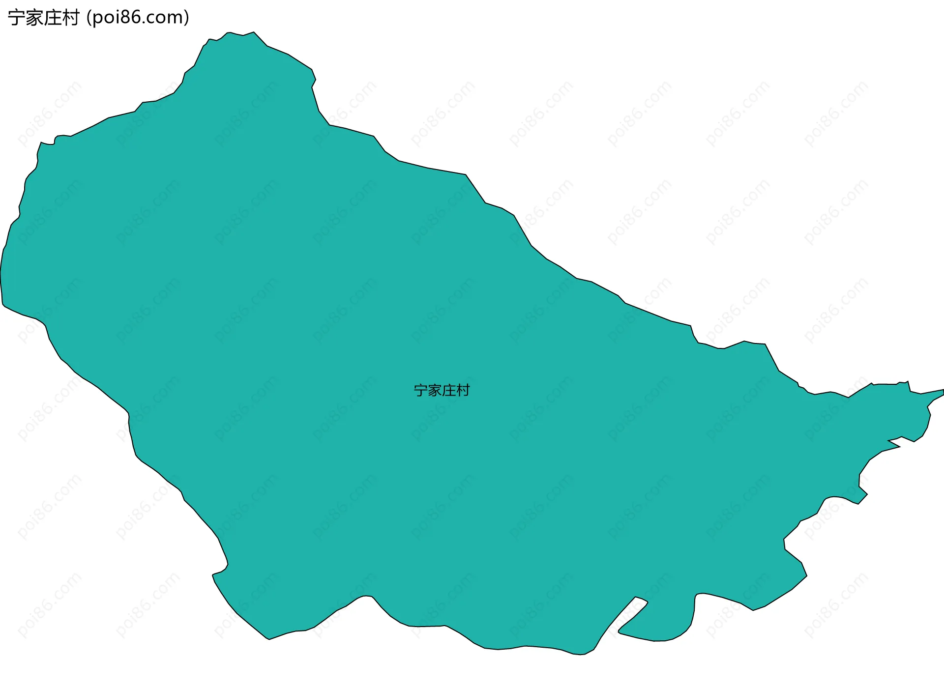 宁家庄村边界地图