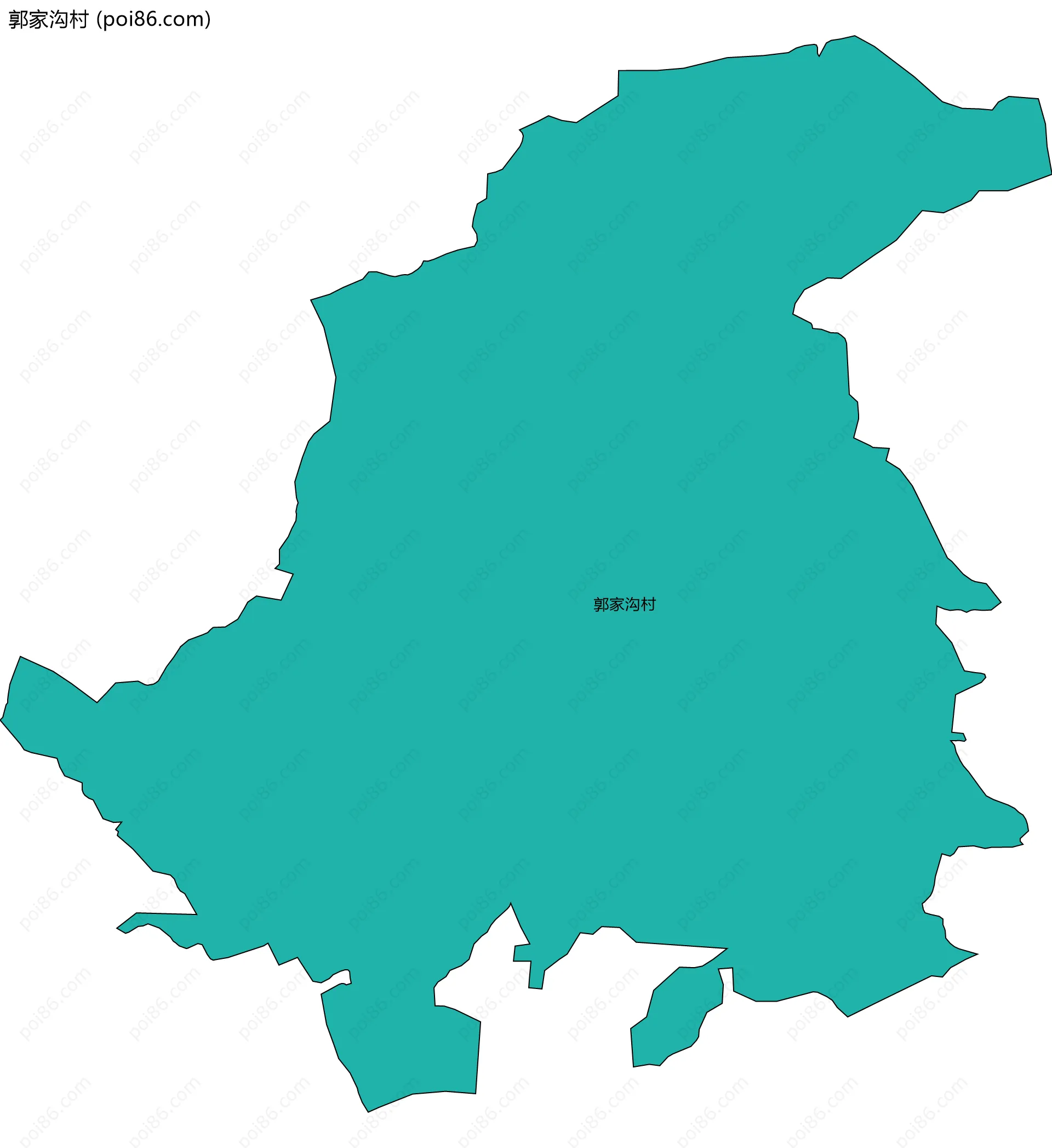 郭家沟村边界地图