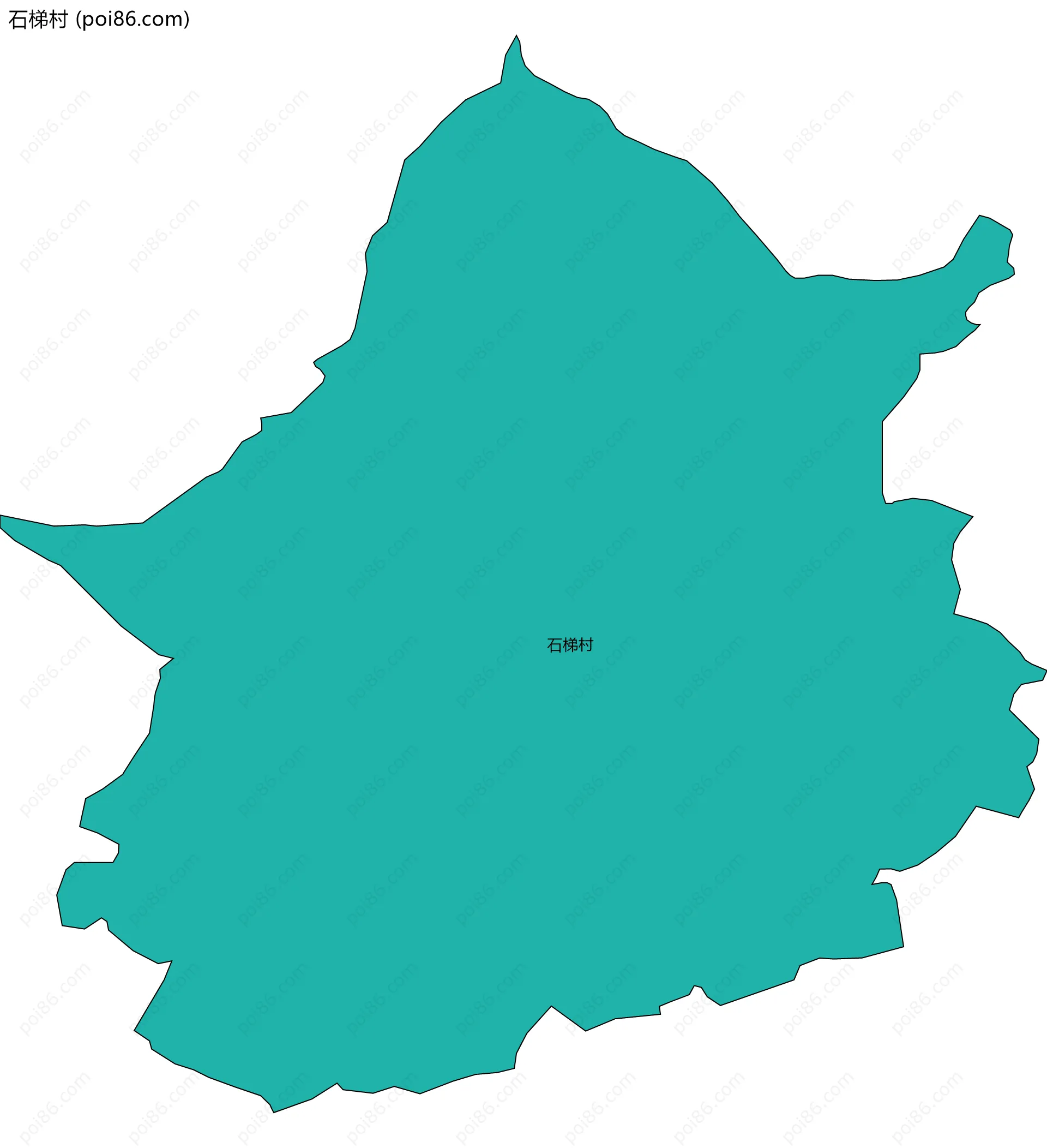 石梯村边界地图