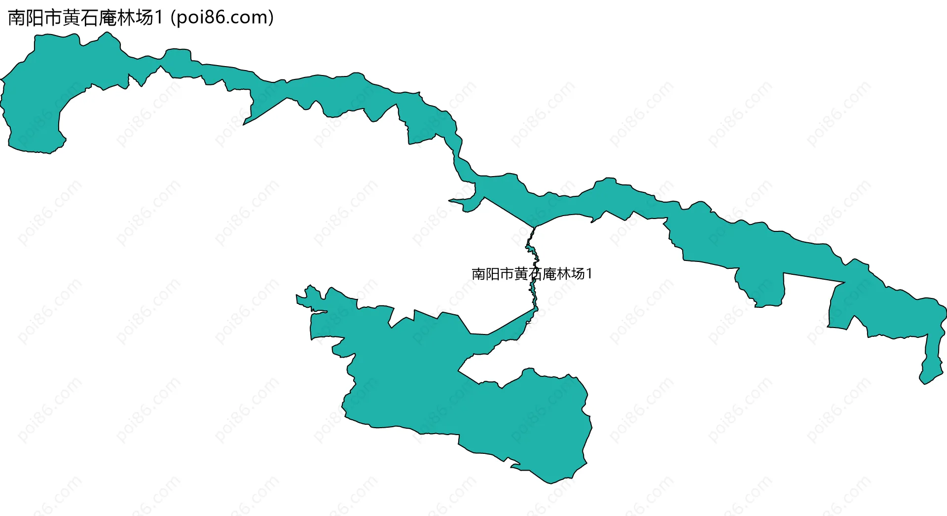 南阳市黄石庵林场1边界地图