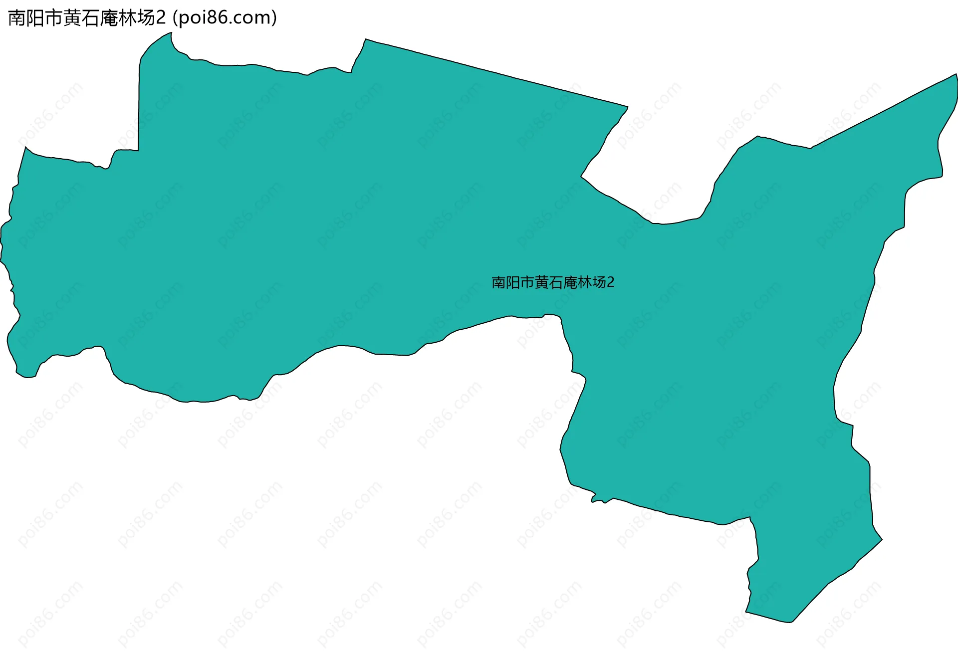 南阳市黄石庵林场2边界地图