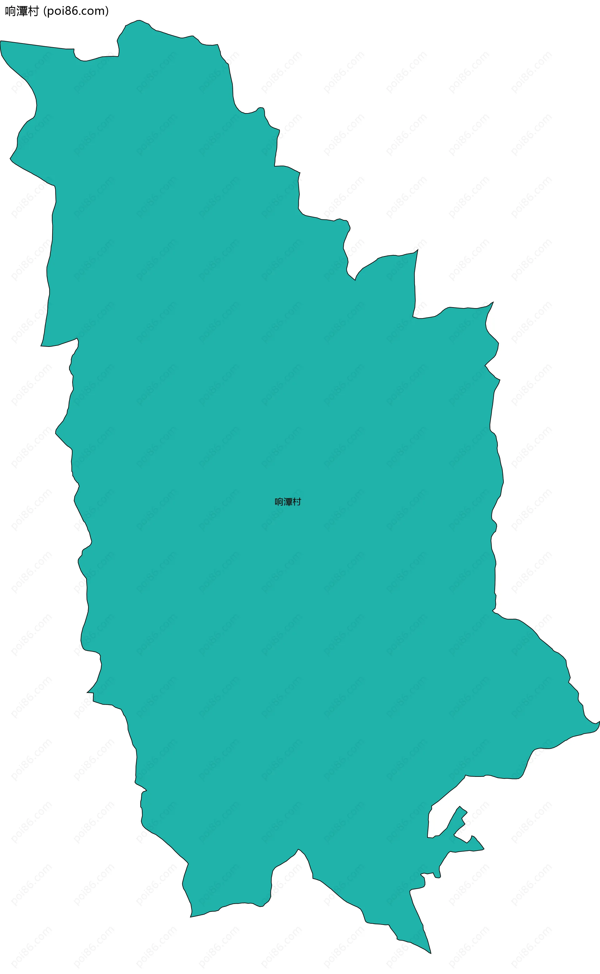 响潭村边界地图