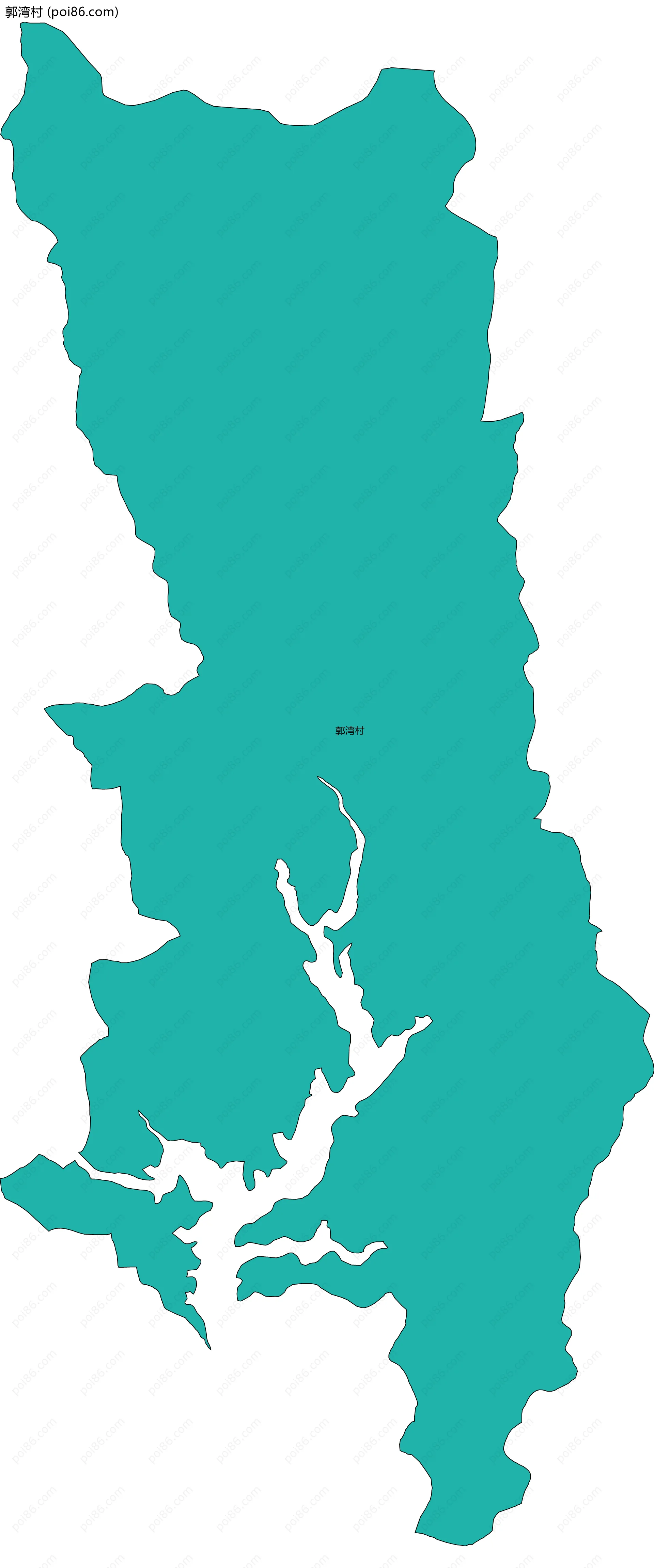 郭湾村边界地图