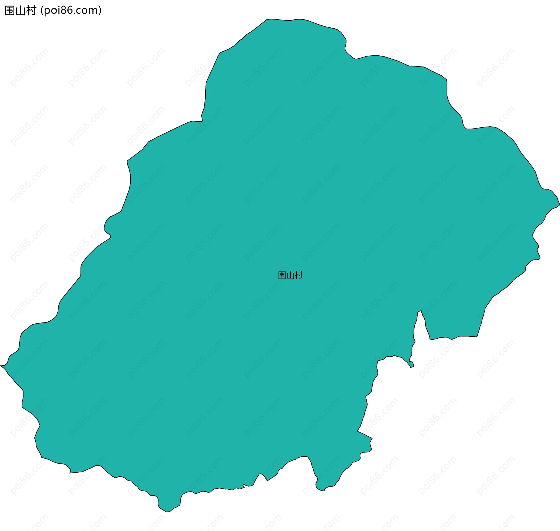 围山村边界地图