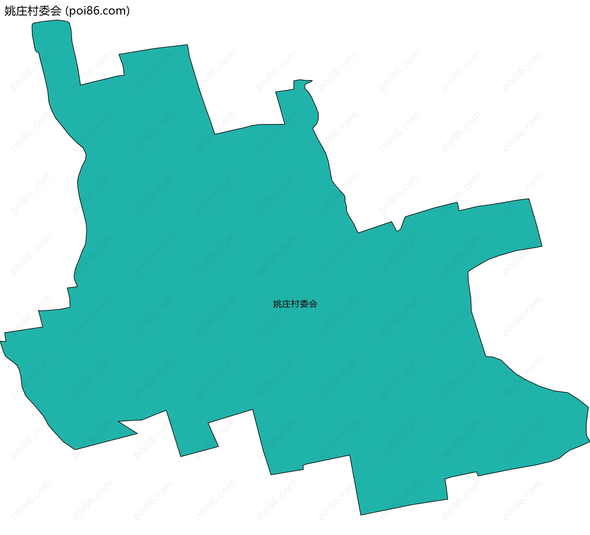 姚庄村委会边界地图
