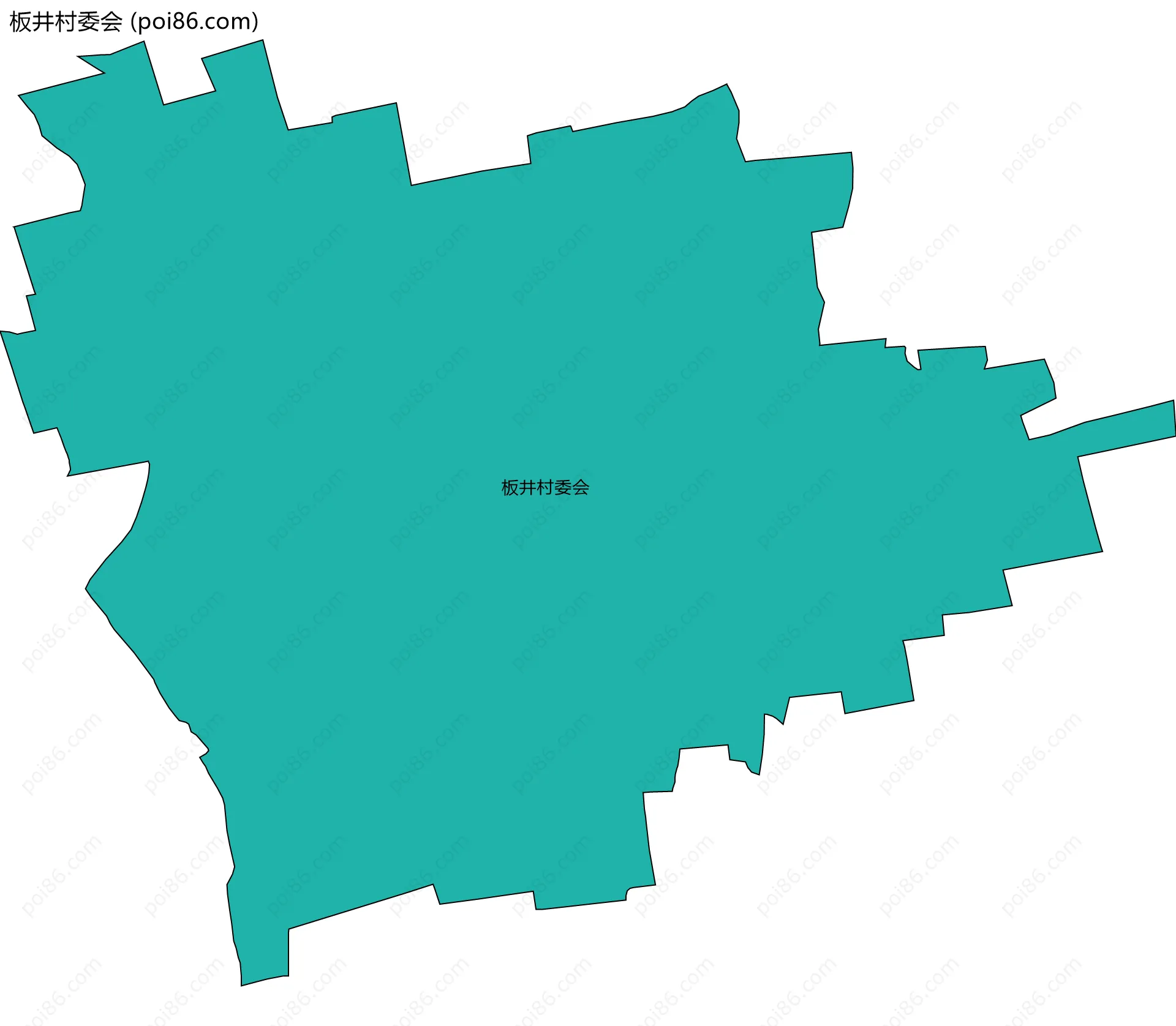 板井村委会边界地图