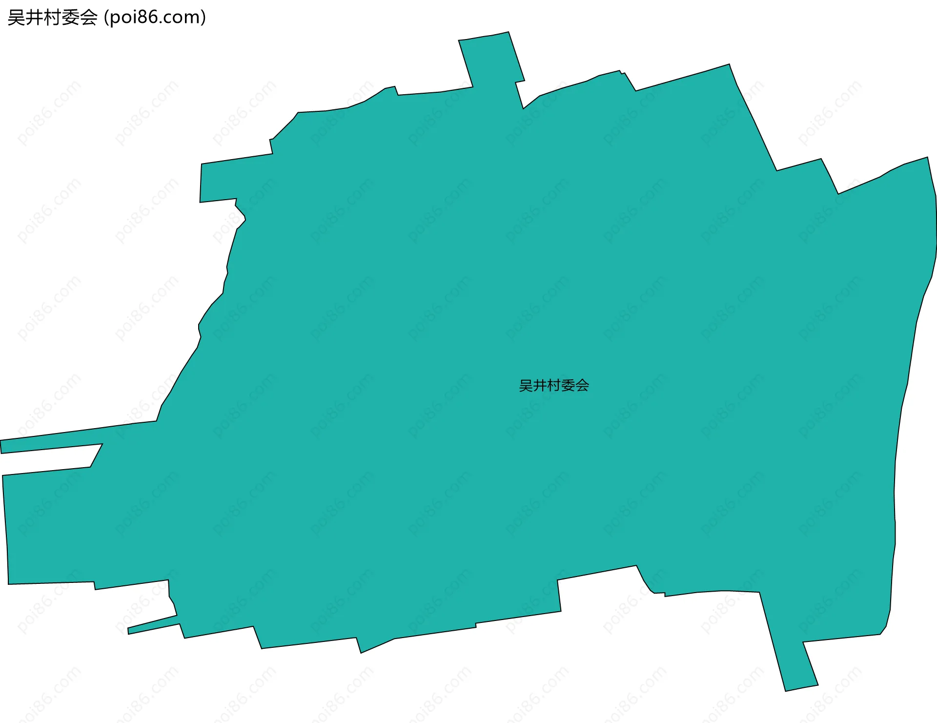 吴井村委会边界地图