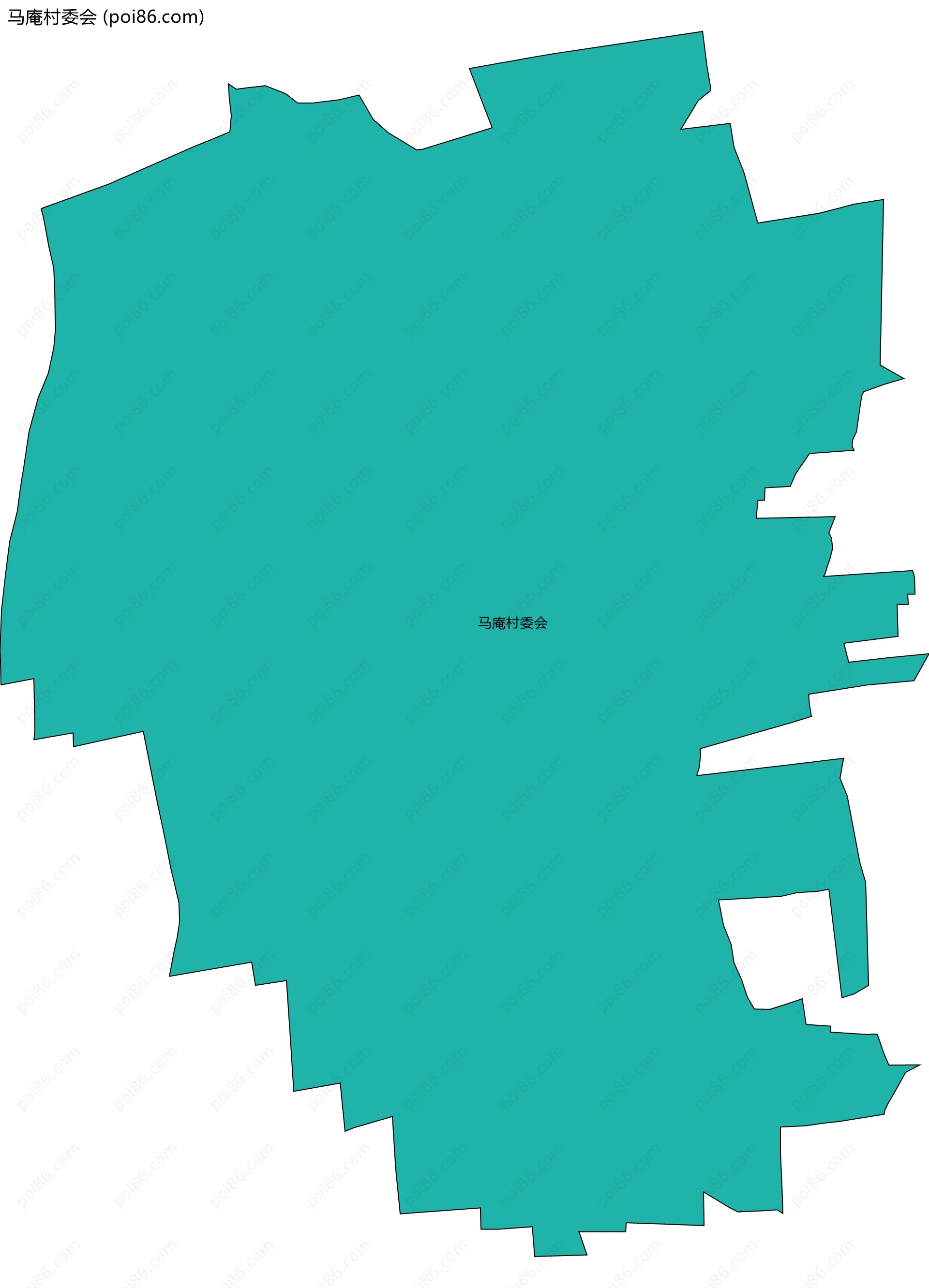 马庵村委会边界地图