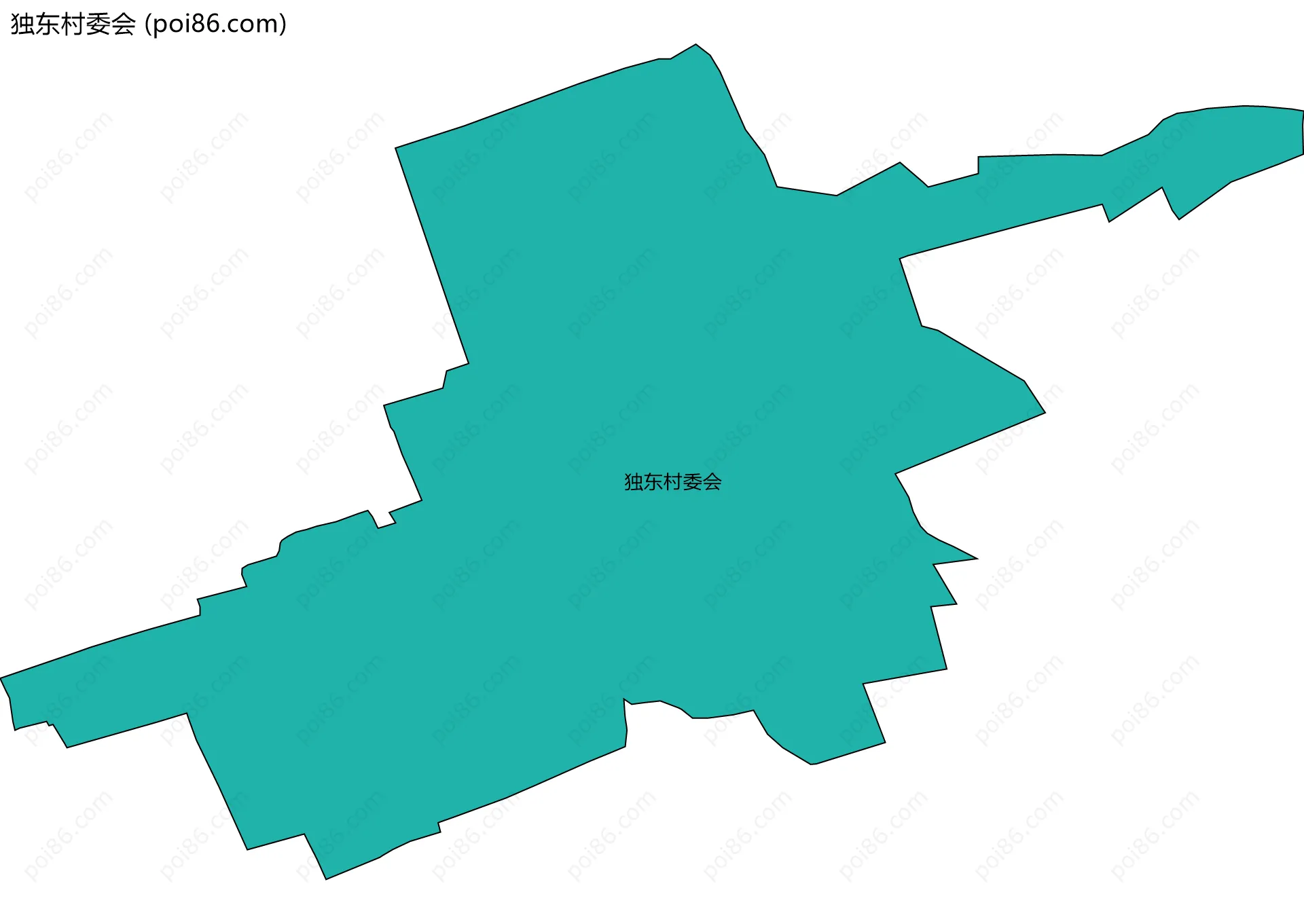 独东村委会边界地图