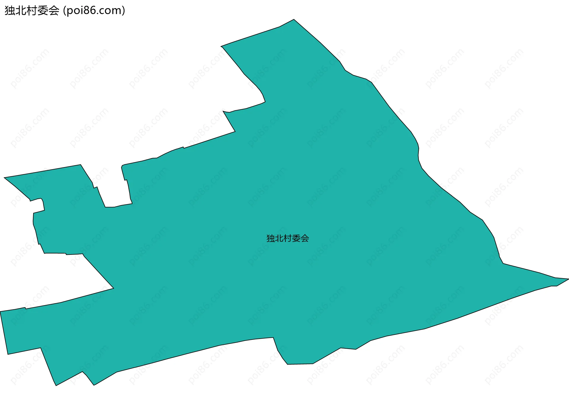 独北村委会边界地图