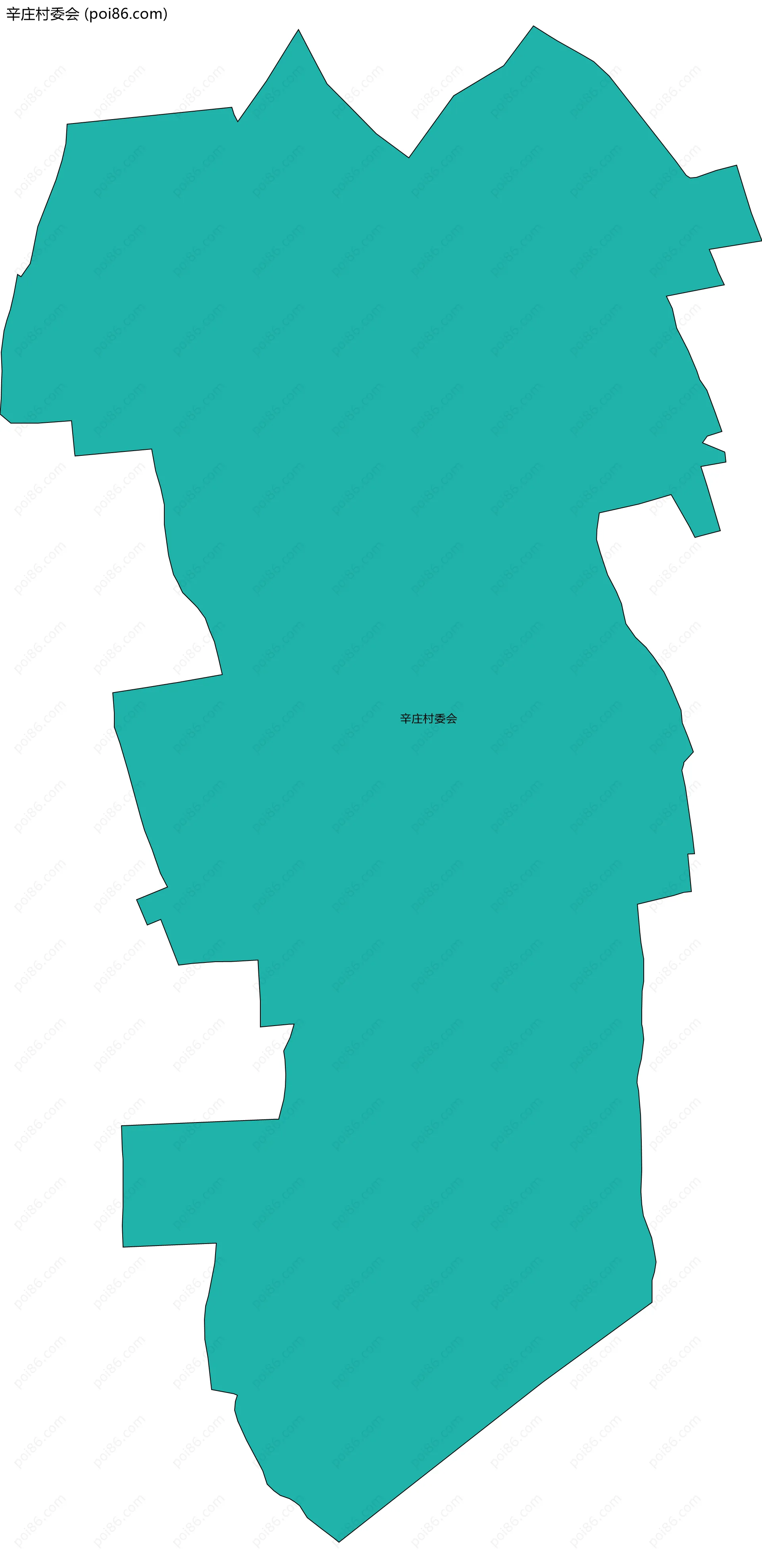 辛庄村委会边界地图